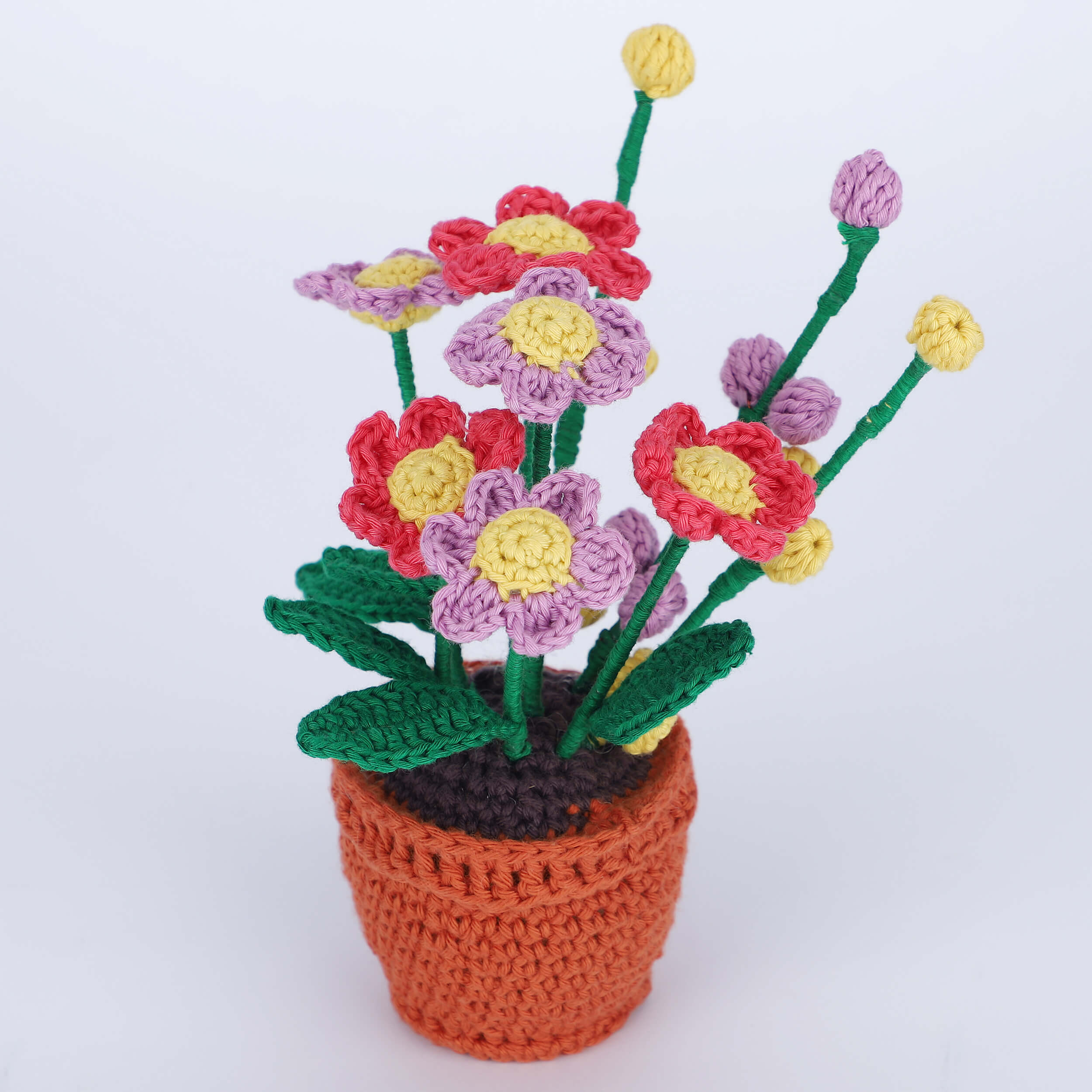 Flowers in a Pot - Assorted - Handcrafted Crochet Flowers