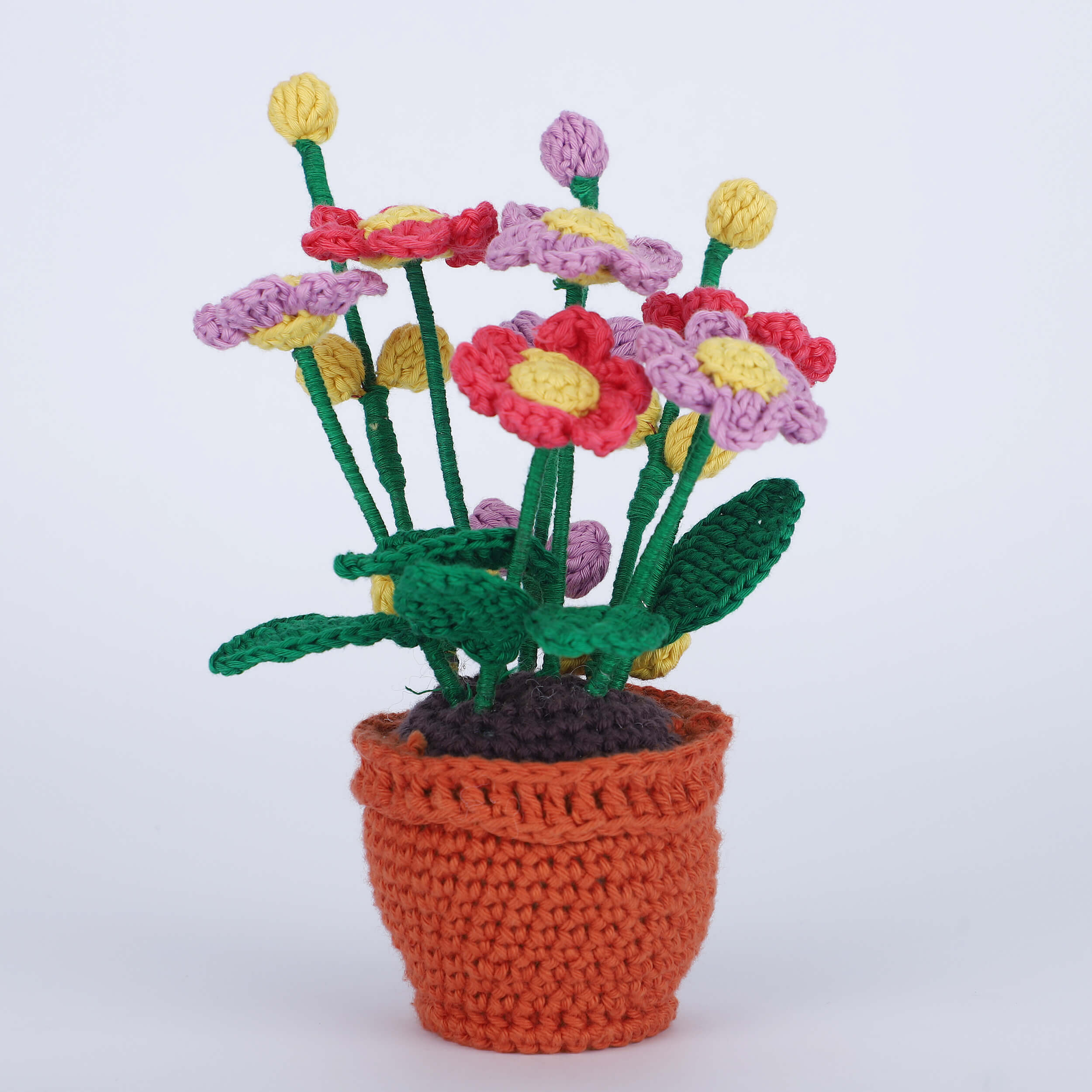 Flowers in a Pot - Assorted - Handcrafted Crochet Flowers