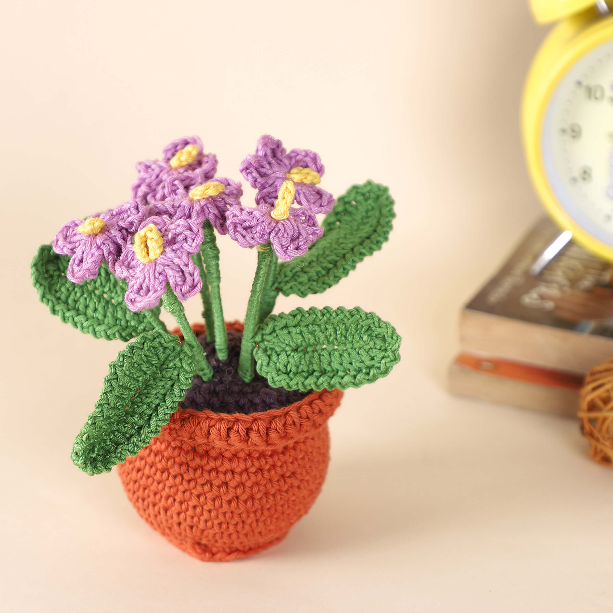 Flowers in a Pot - Assorted - Handcrafted Crochet Flowers