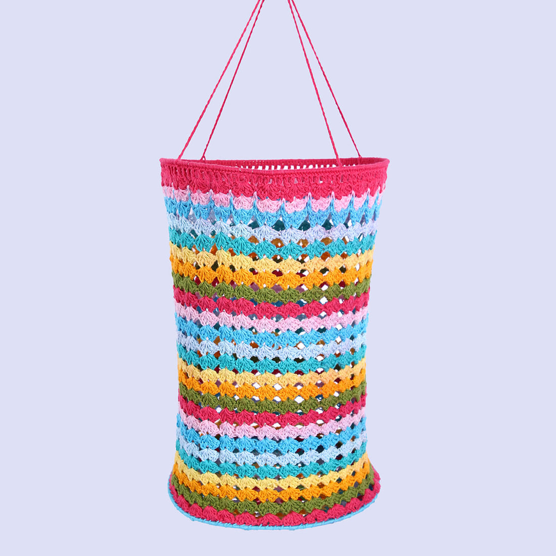Handmade Crochet Lantern - Multi Color