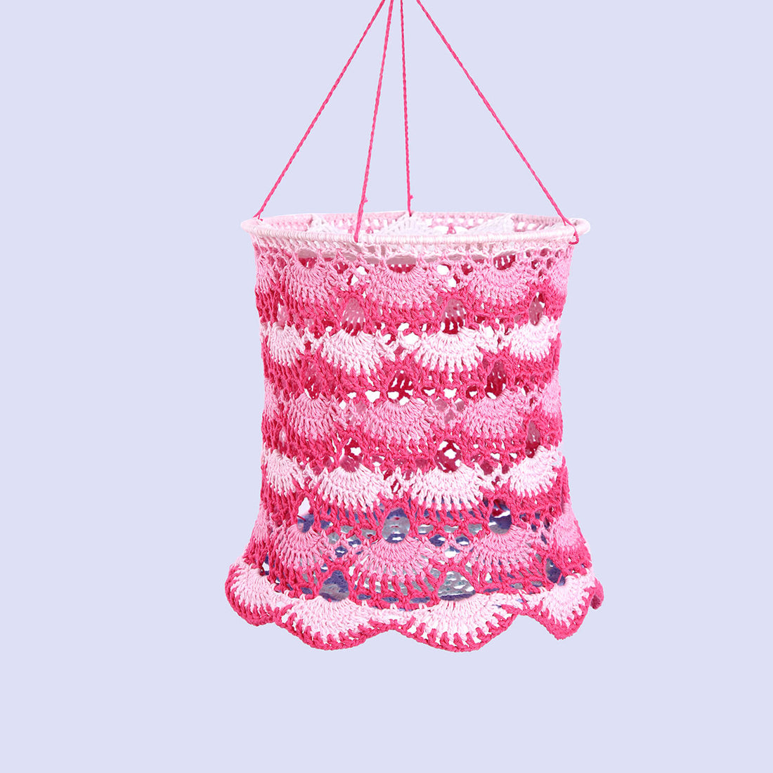 Handmade Crochet Lantern - Multi Color