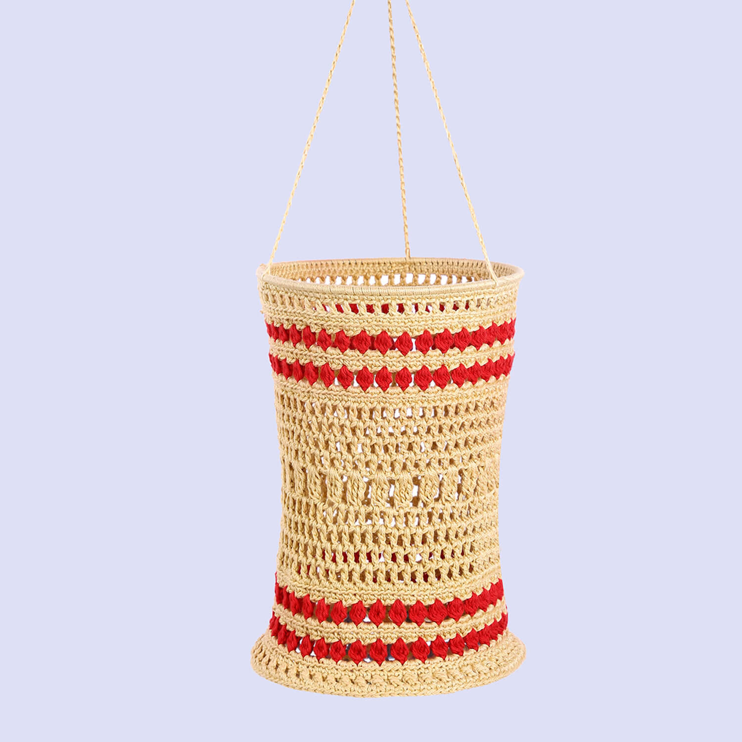 Handmade Crochet Lantern - Multi Color