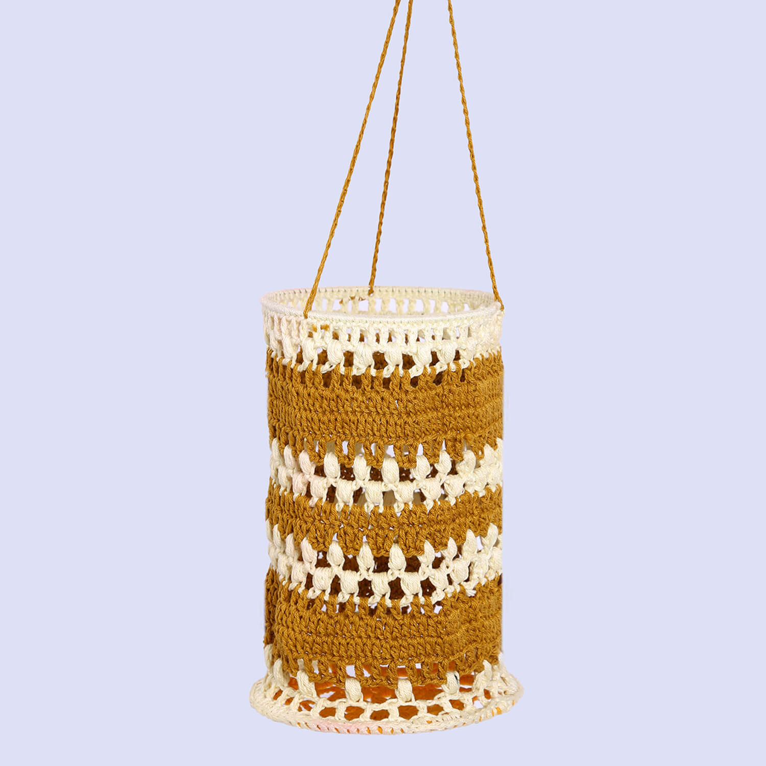 Handmade Crochet Lantern - Multi Color