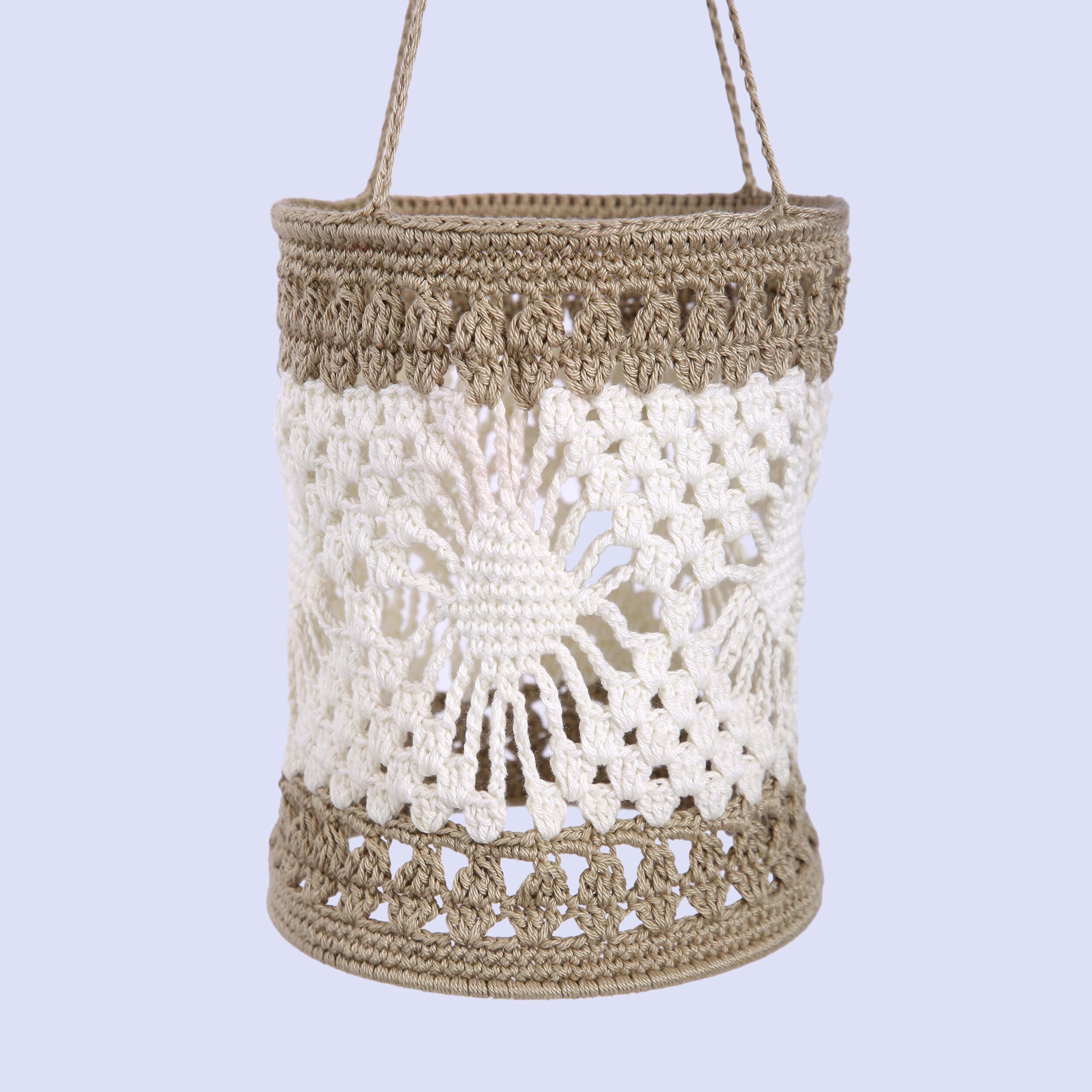 Handmade Crochet Lantern - Multi Color
