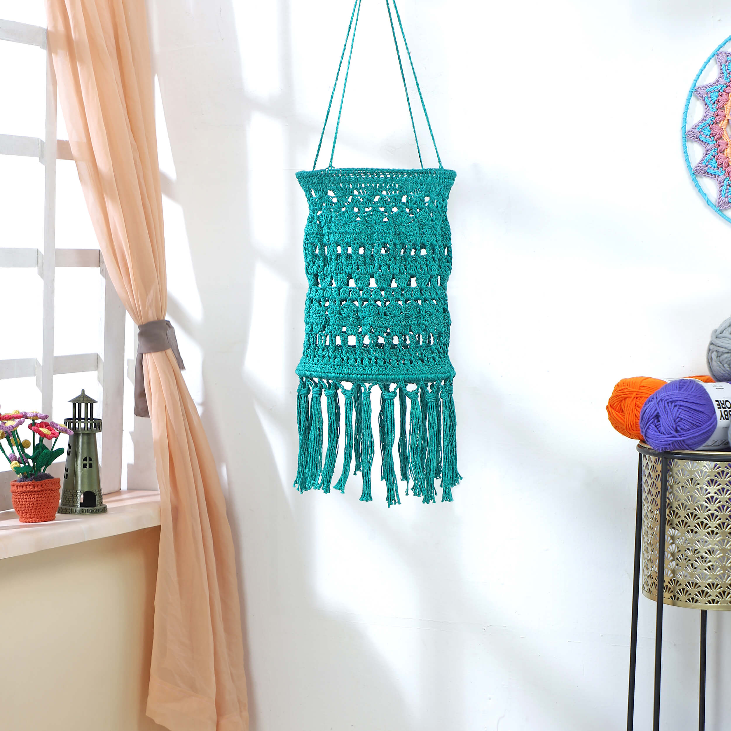 Handmade Crochet Lantern - Diwali