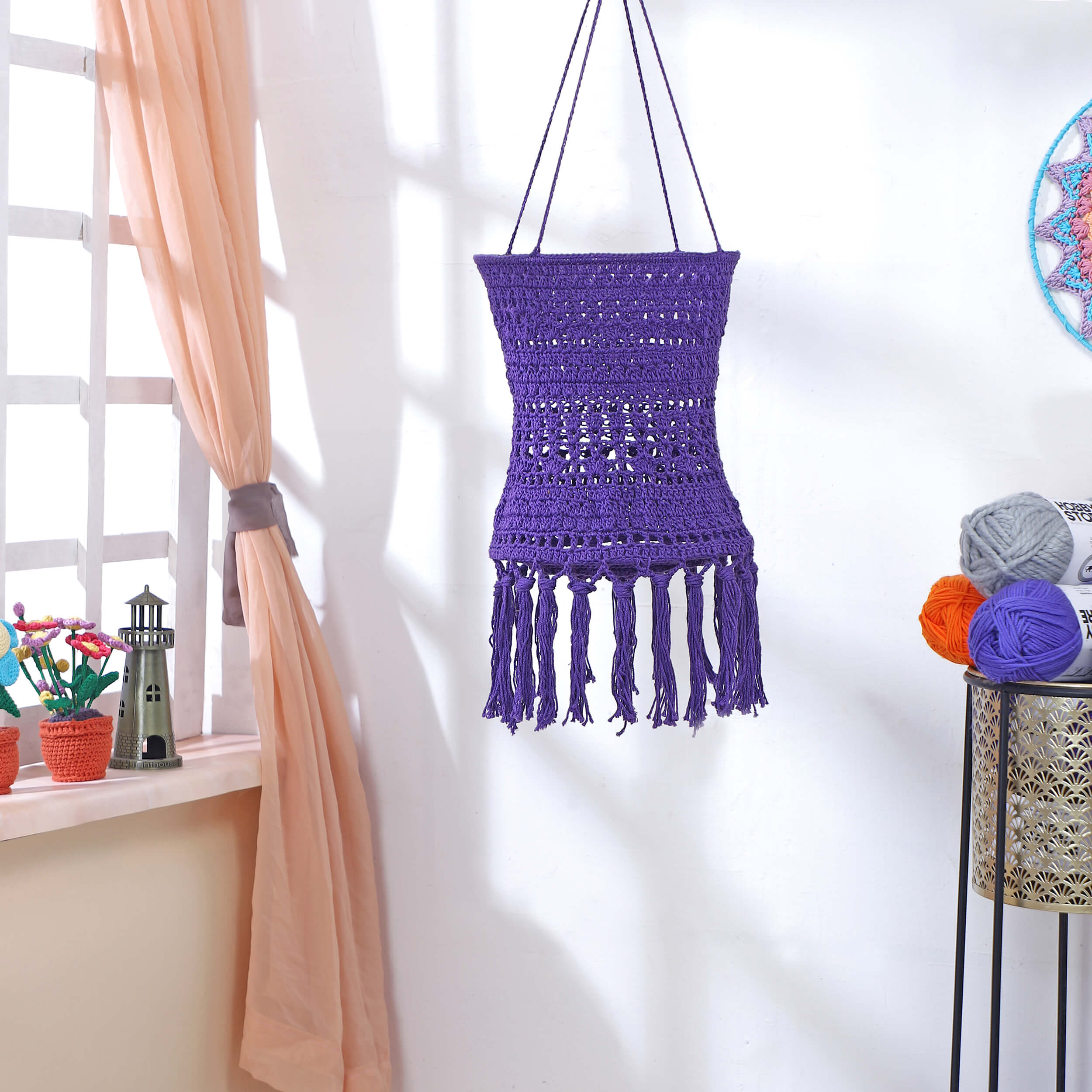 Handmade Crochet Lantern - Diwali