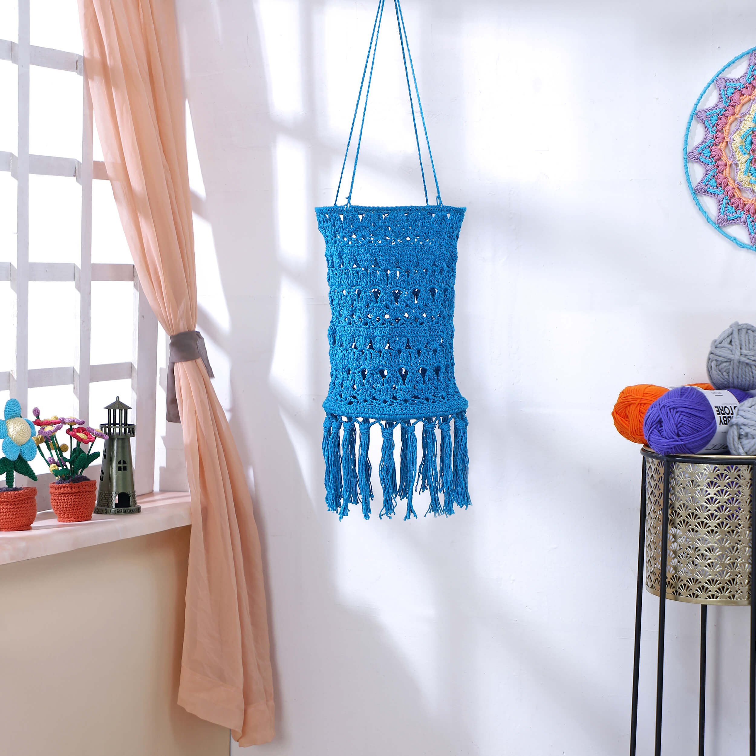 Handmade Crochet Lantern - Diwali