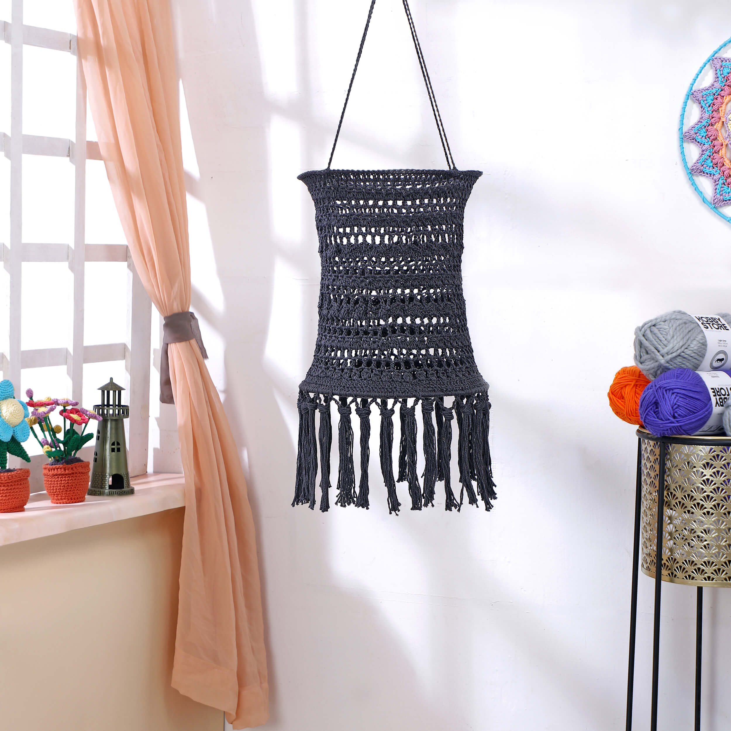 Handmade Crochet Lantern - Diwali