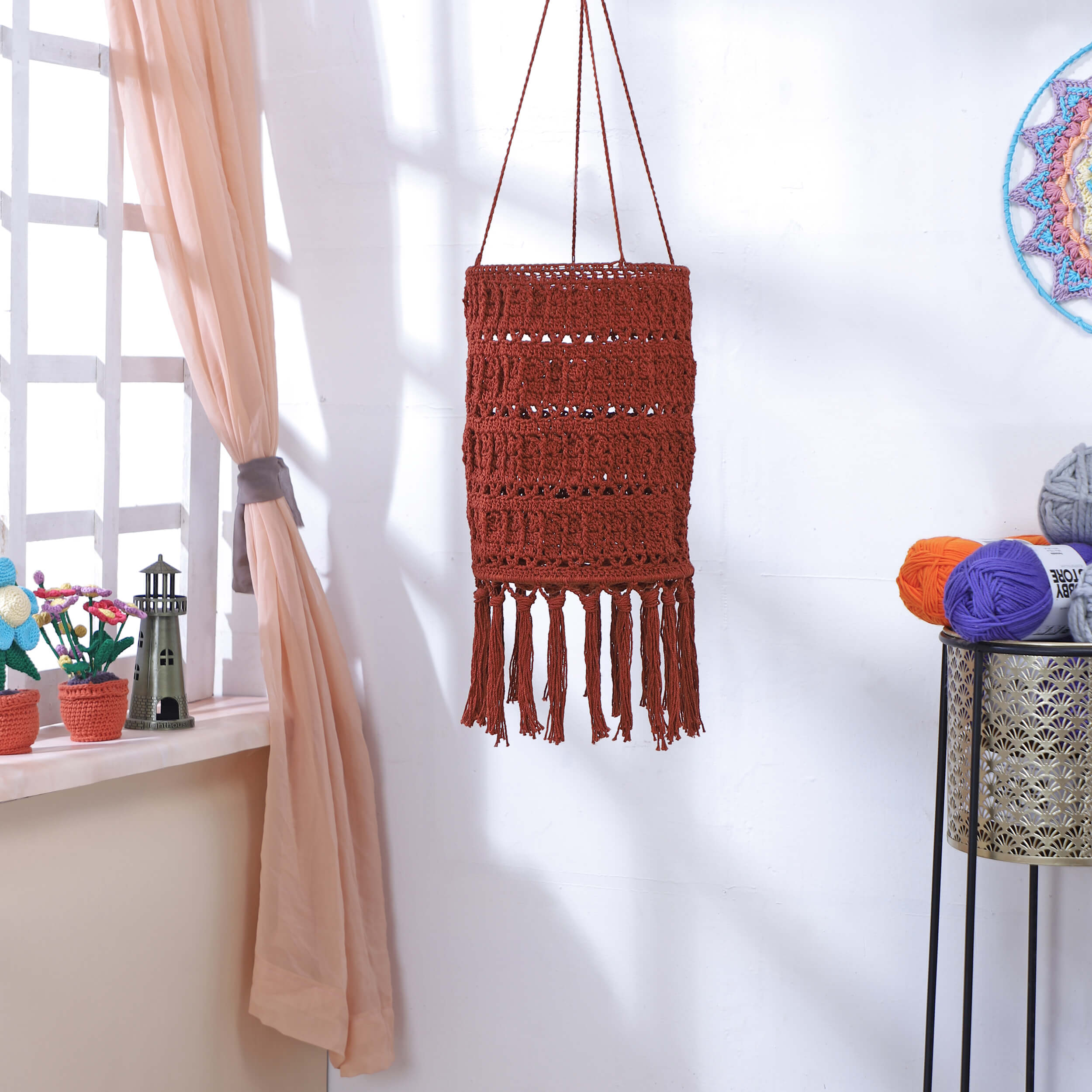 Handmade Crochet Lantern - Diwali