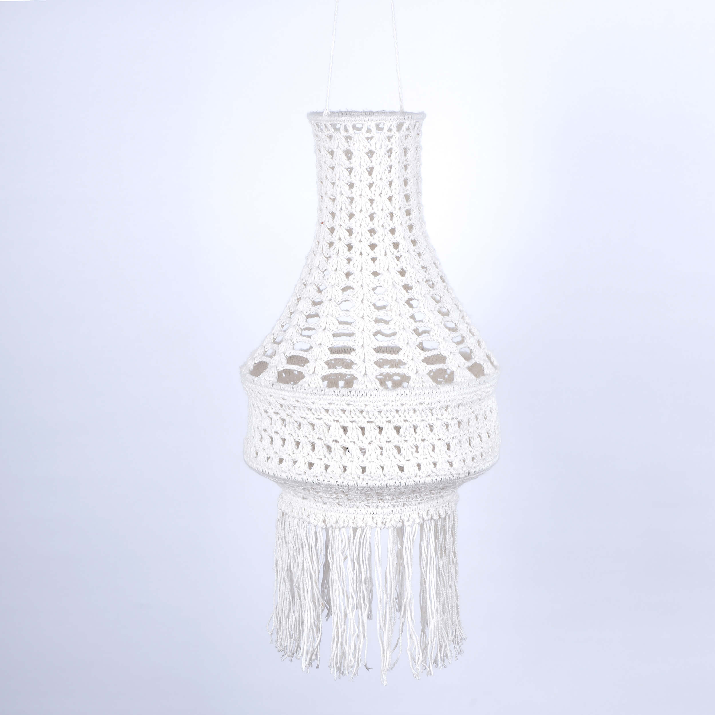 Handmade Crochet Lantern - Recycled
