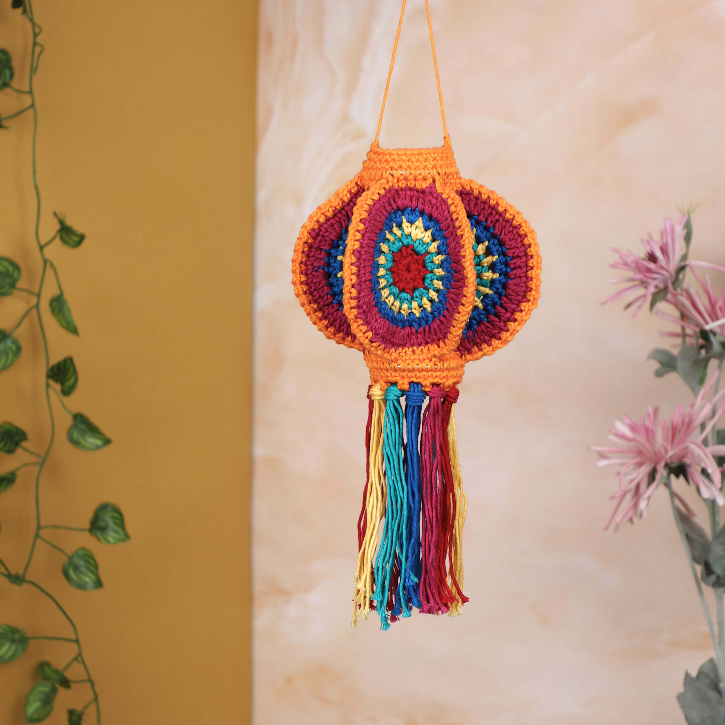 Handmade Crochet Lantern - Harmony