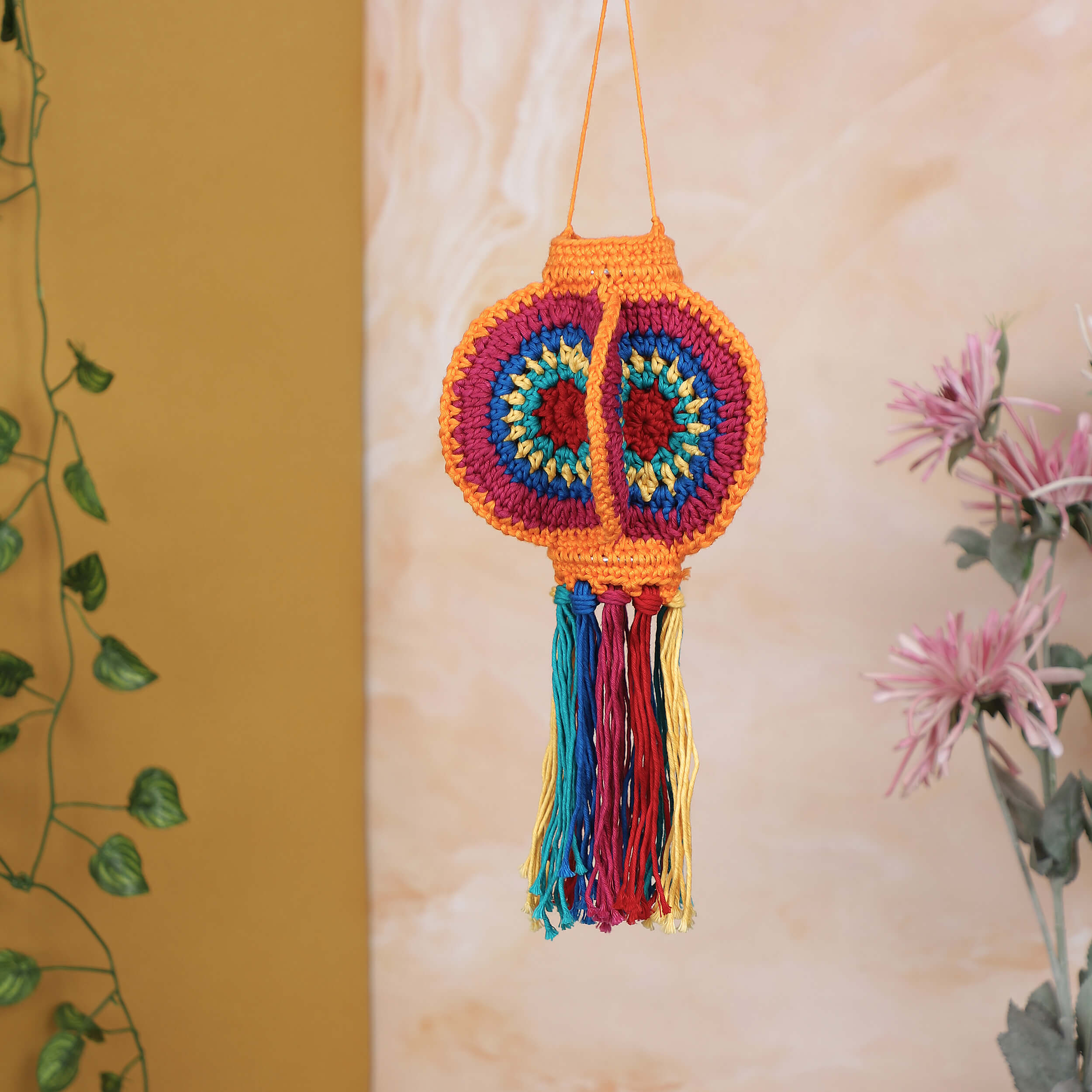 Handmade Crochet Lantern - Harmony