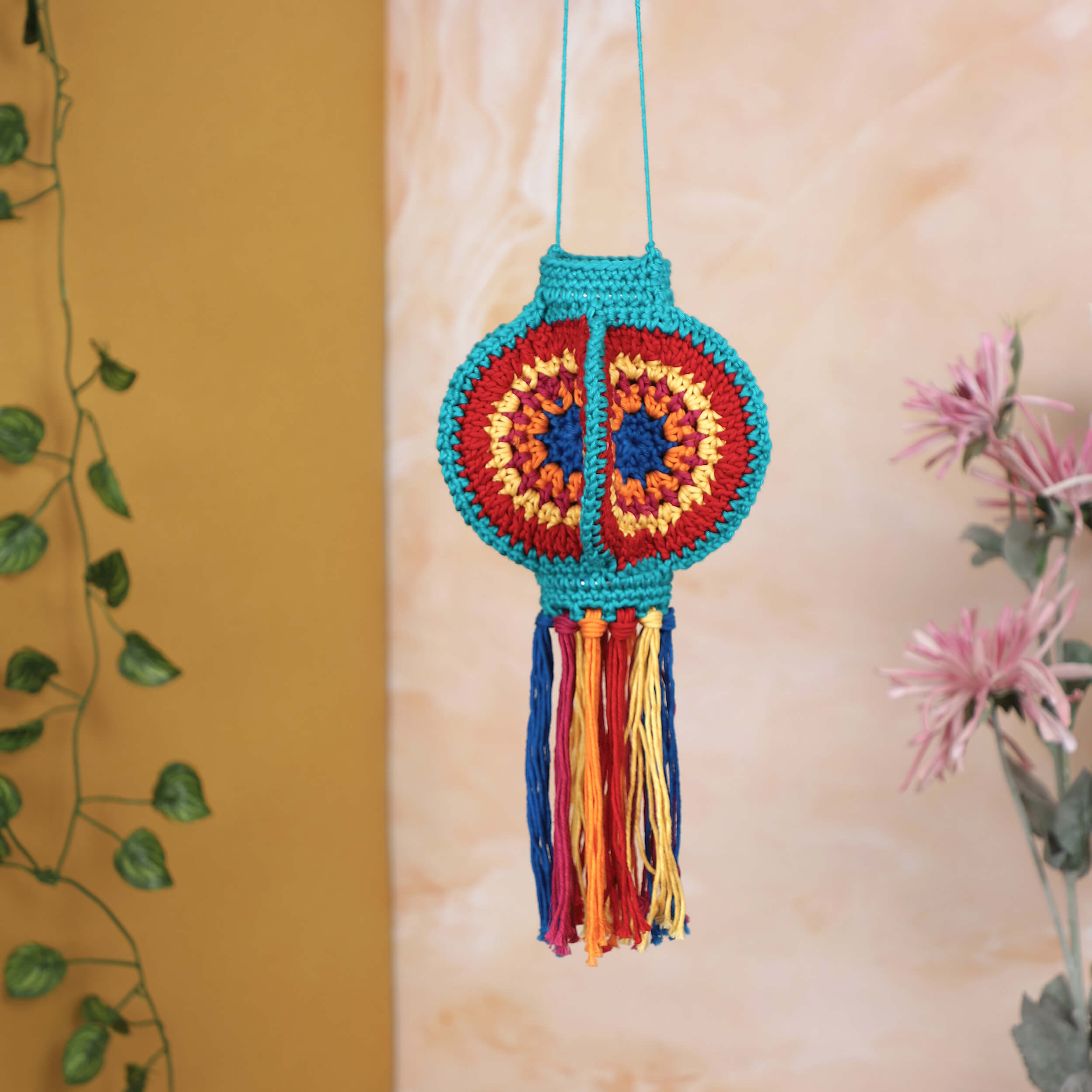 Handmade Crochet Lantern - Harmony