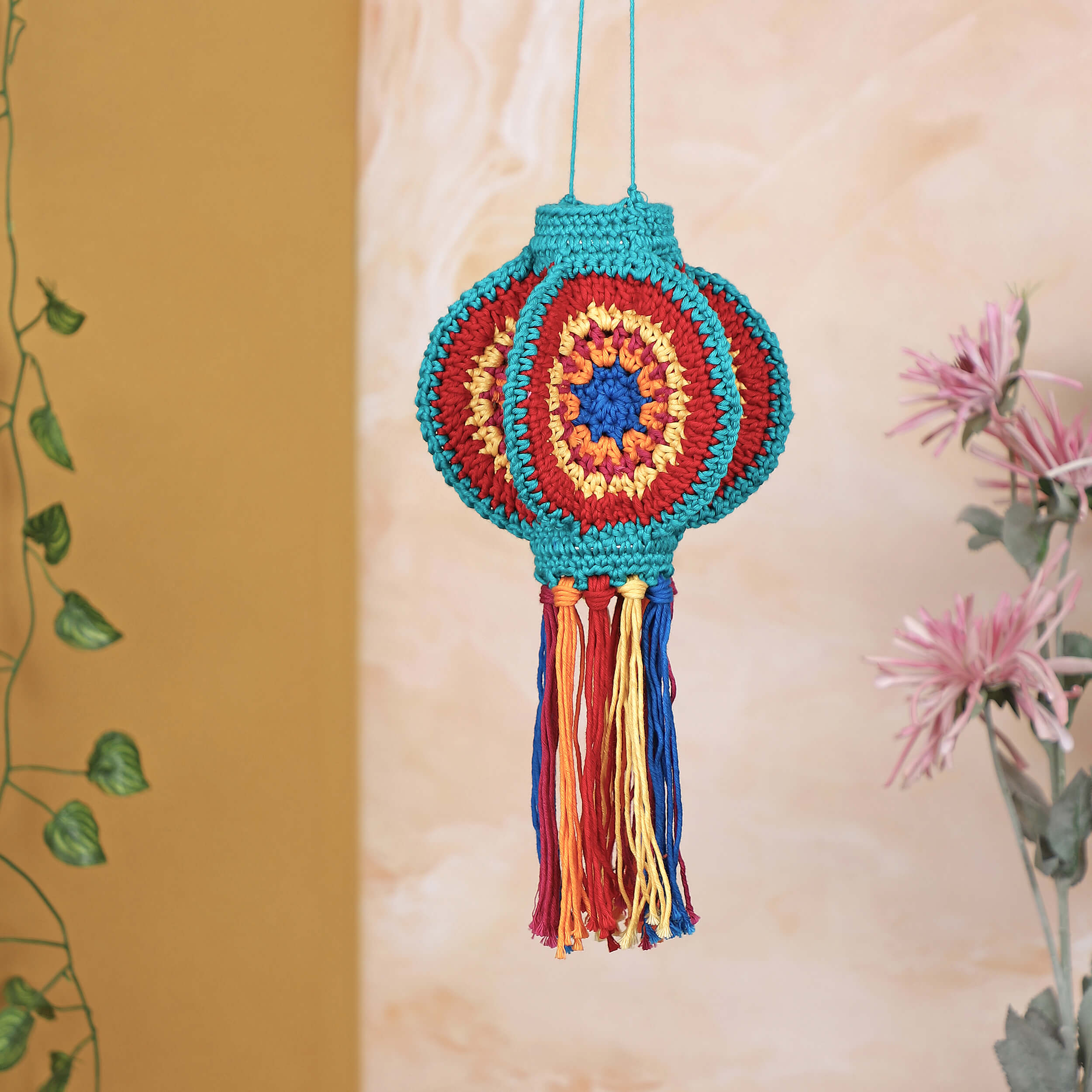 Handmade Crochet Lantern - Harmony