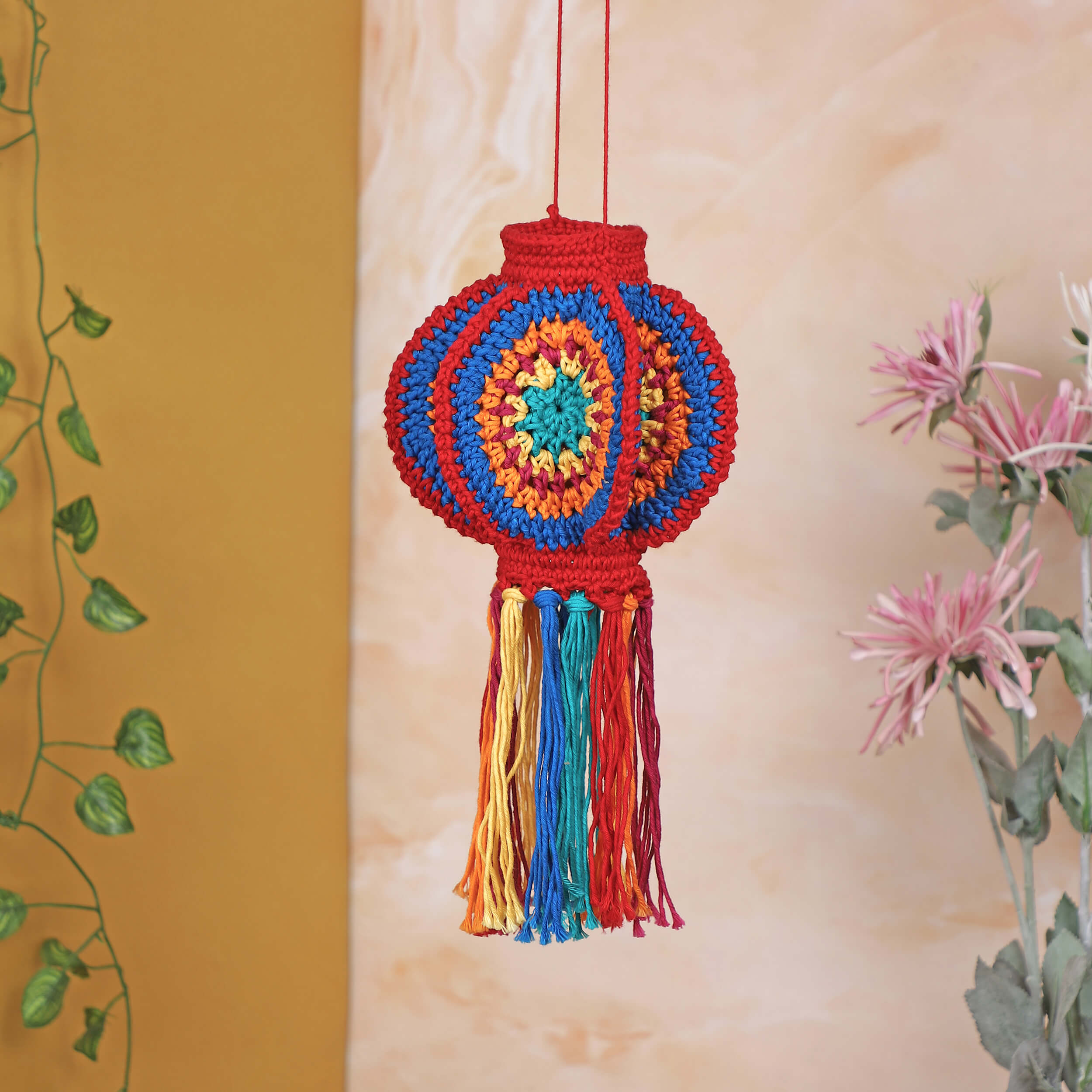 Handmade Crochet Lantern - Harmony