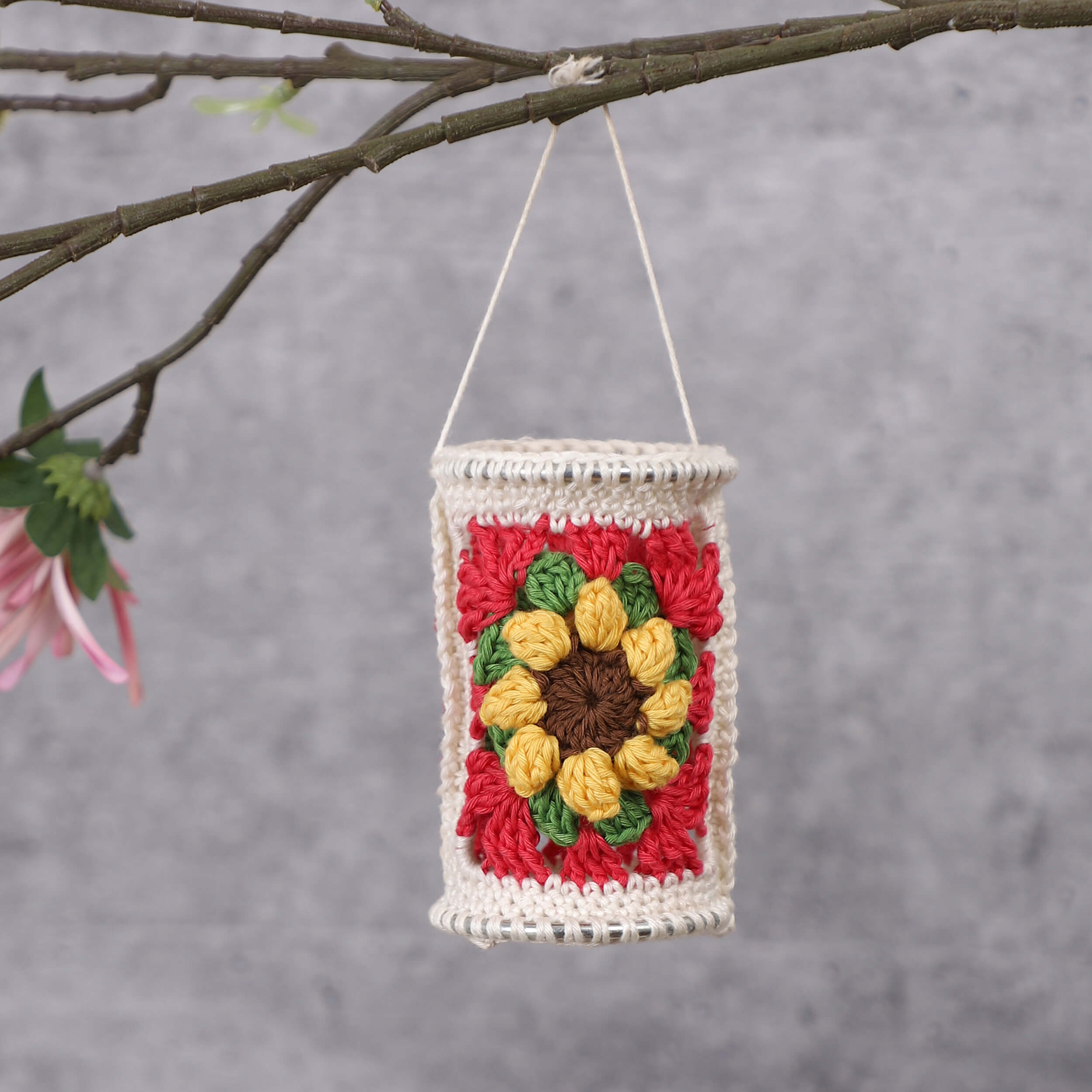 Handmade Crochet Miniature Lantern