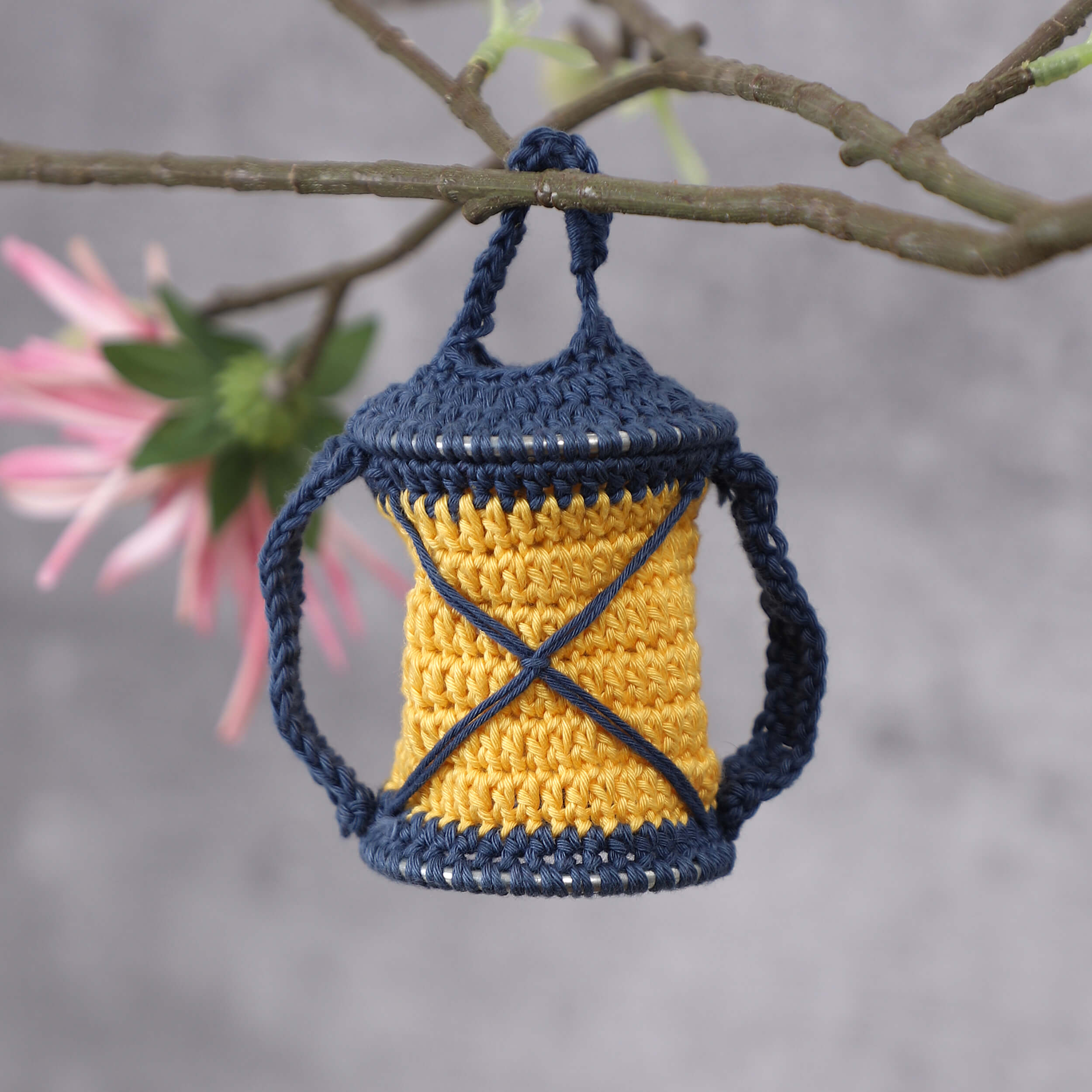 Handmade Crochet Miniature Lantern
