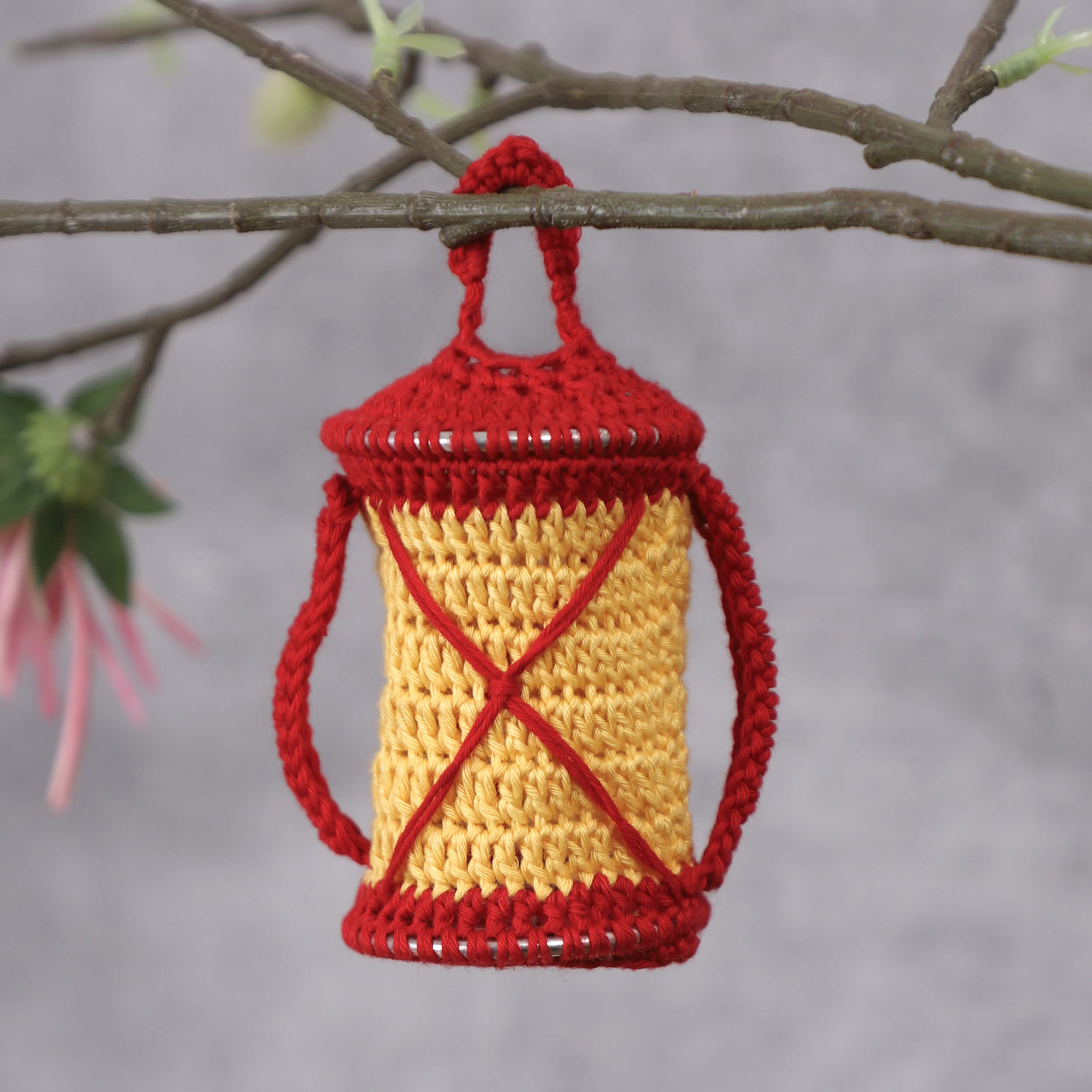 Handmade Crochet Miniature Lantern