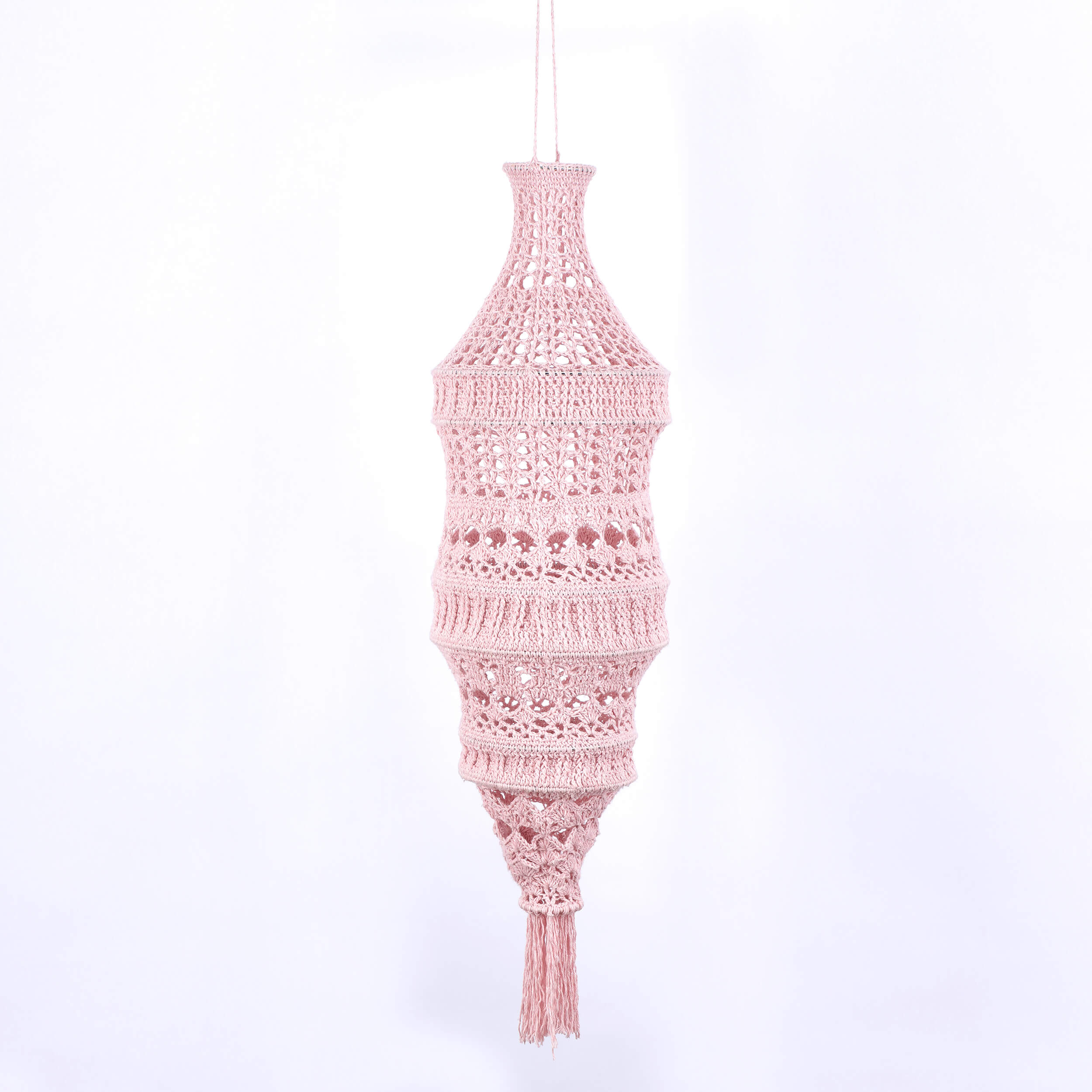 Handmade Crochet Lantern - Recycled