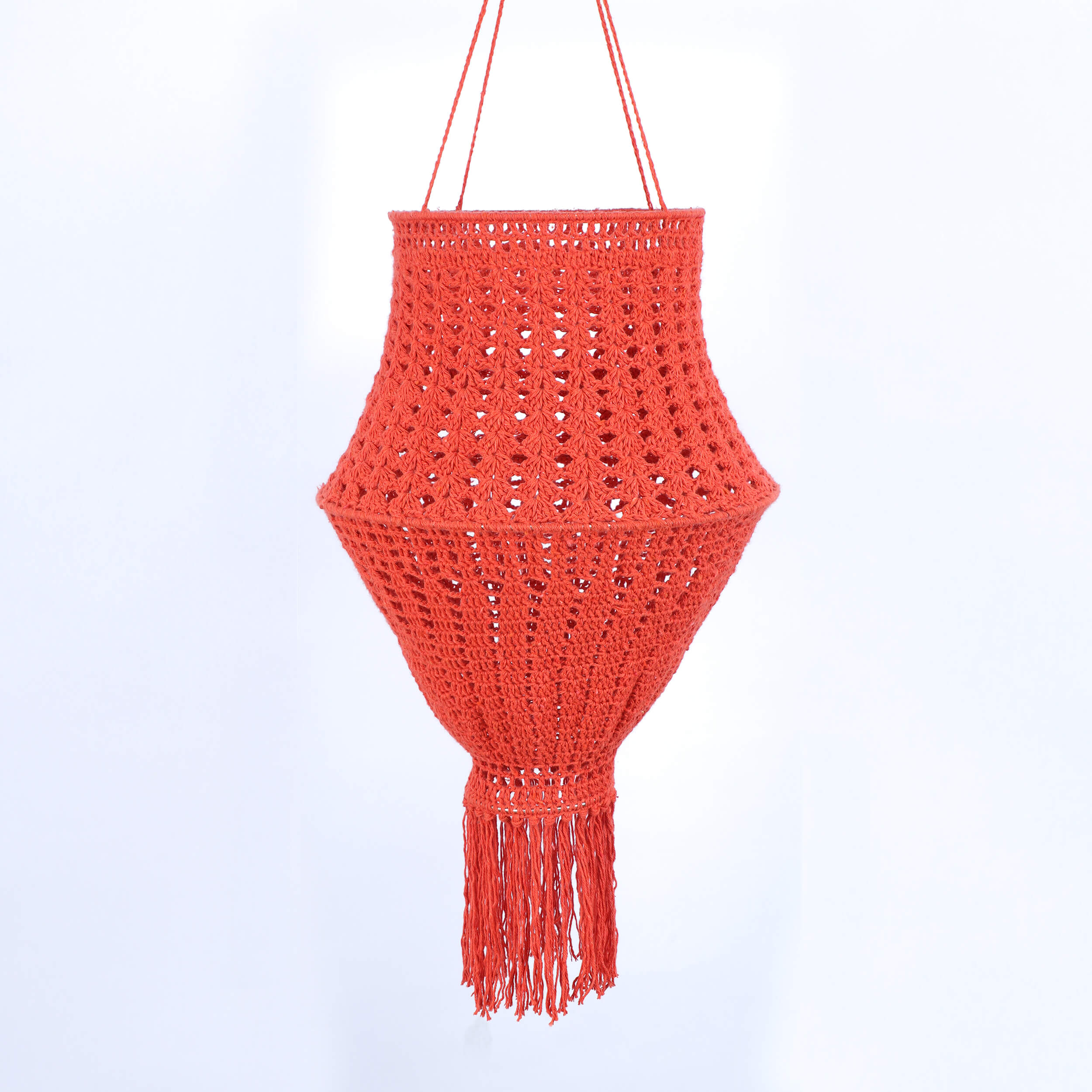 Handmade Crochet Lantern - Recycled