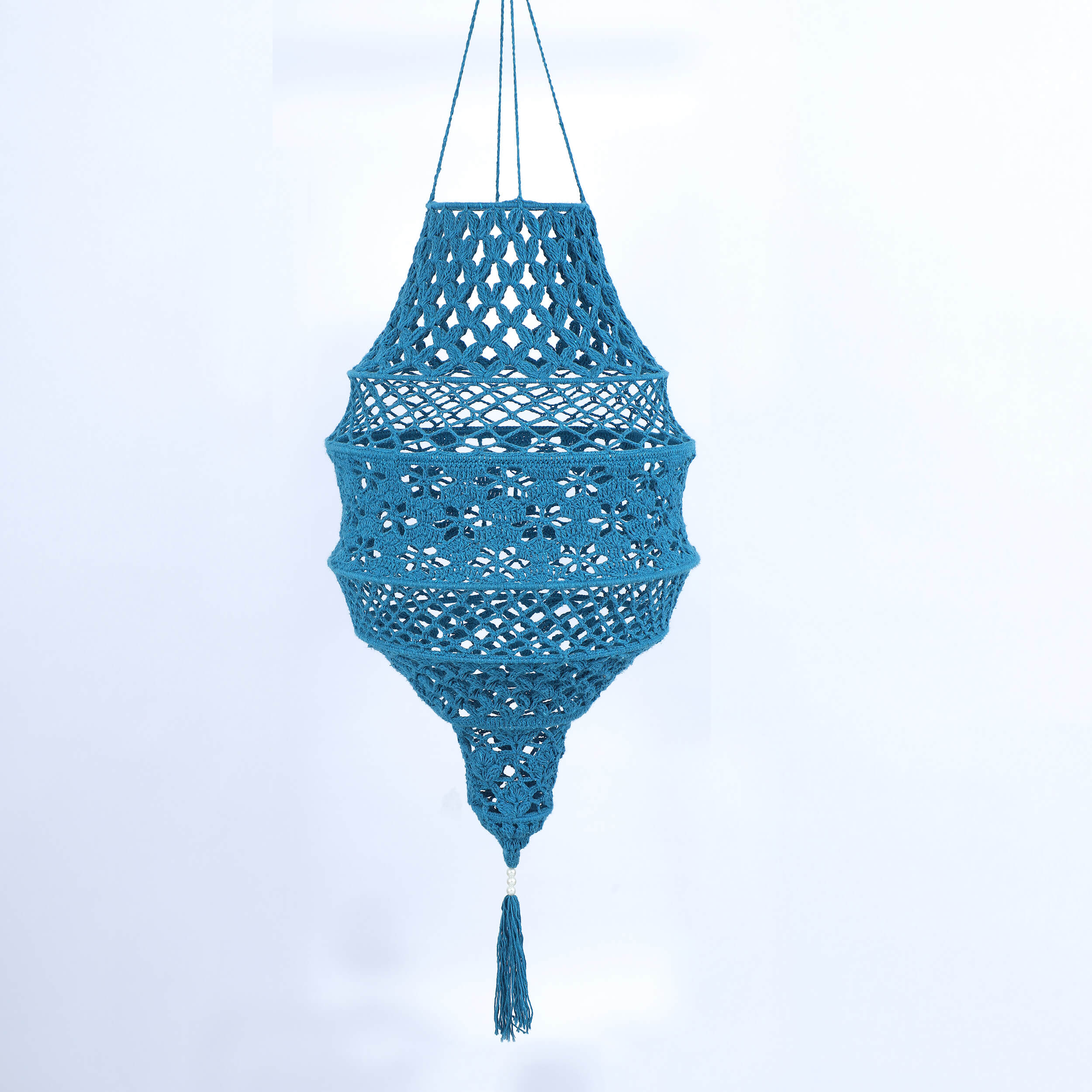 Handmade Crochet Lantern - Recycled