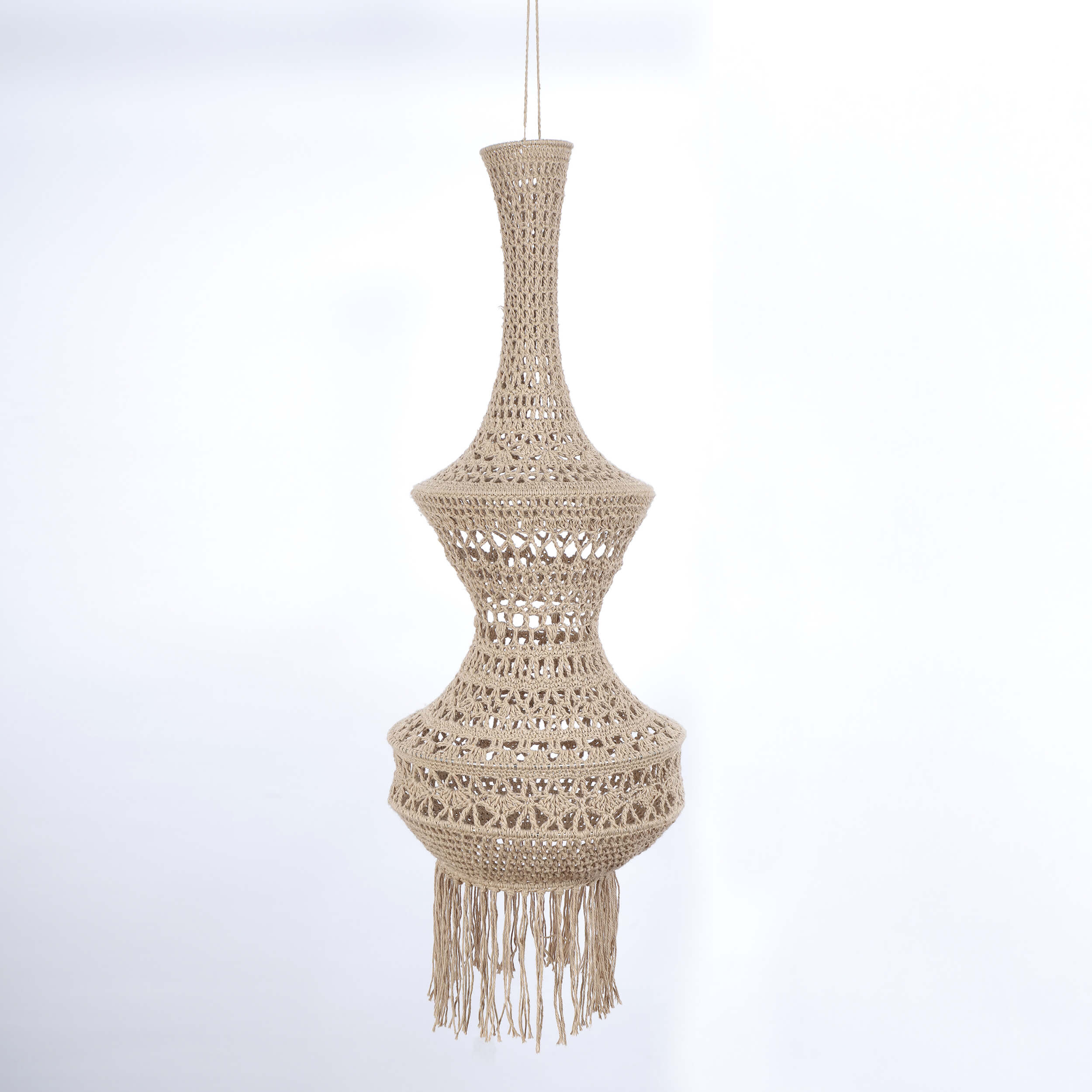 Handmade Crochet Lantern - Recycled