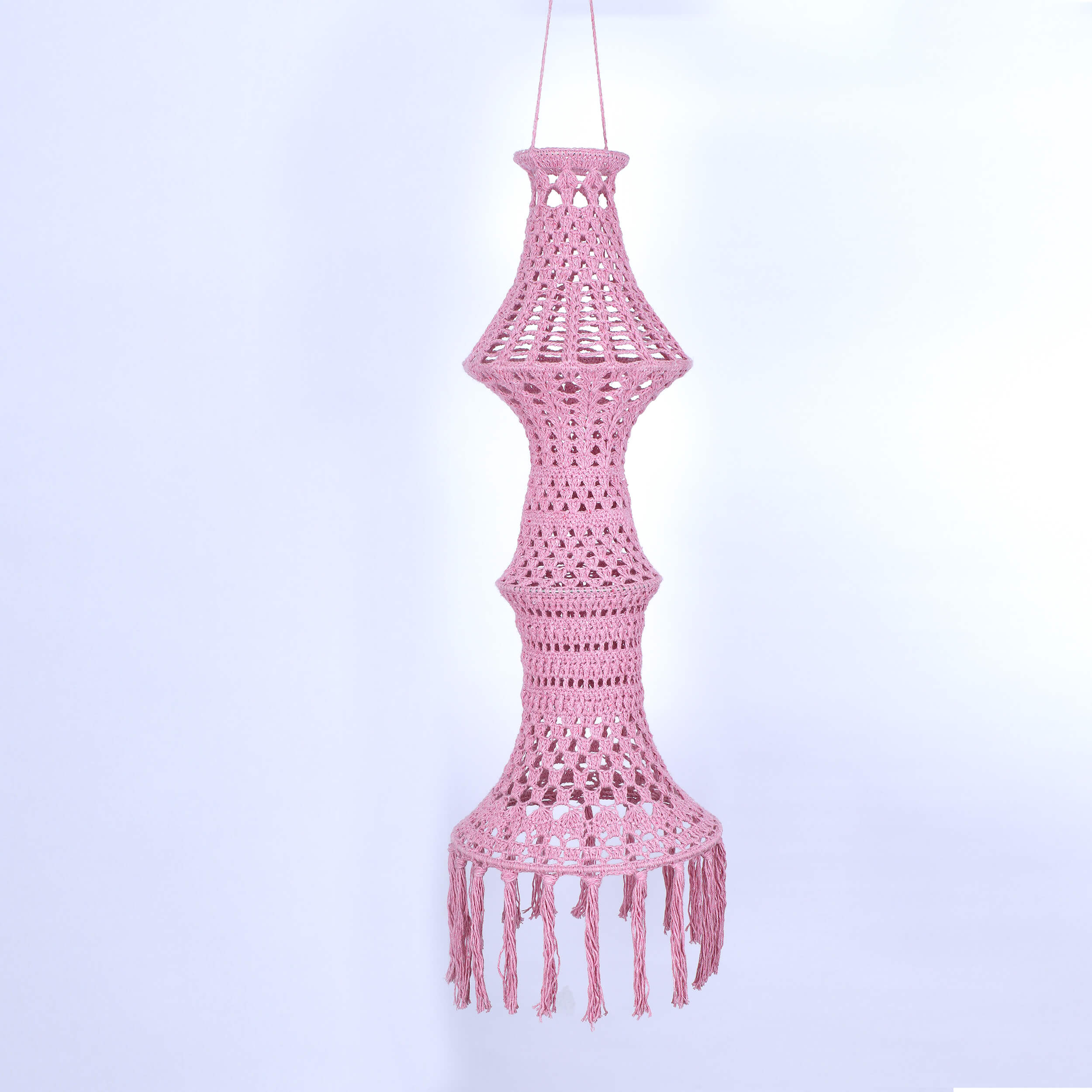 Handmade Crochet Lantern - Recycled