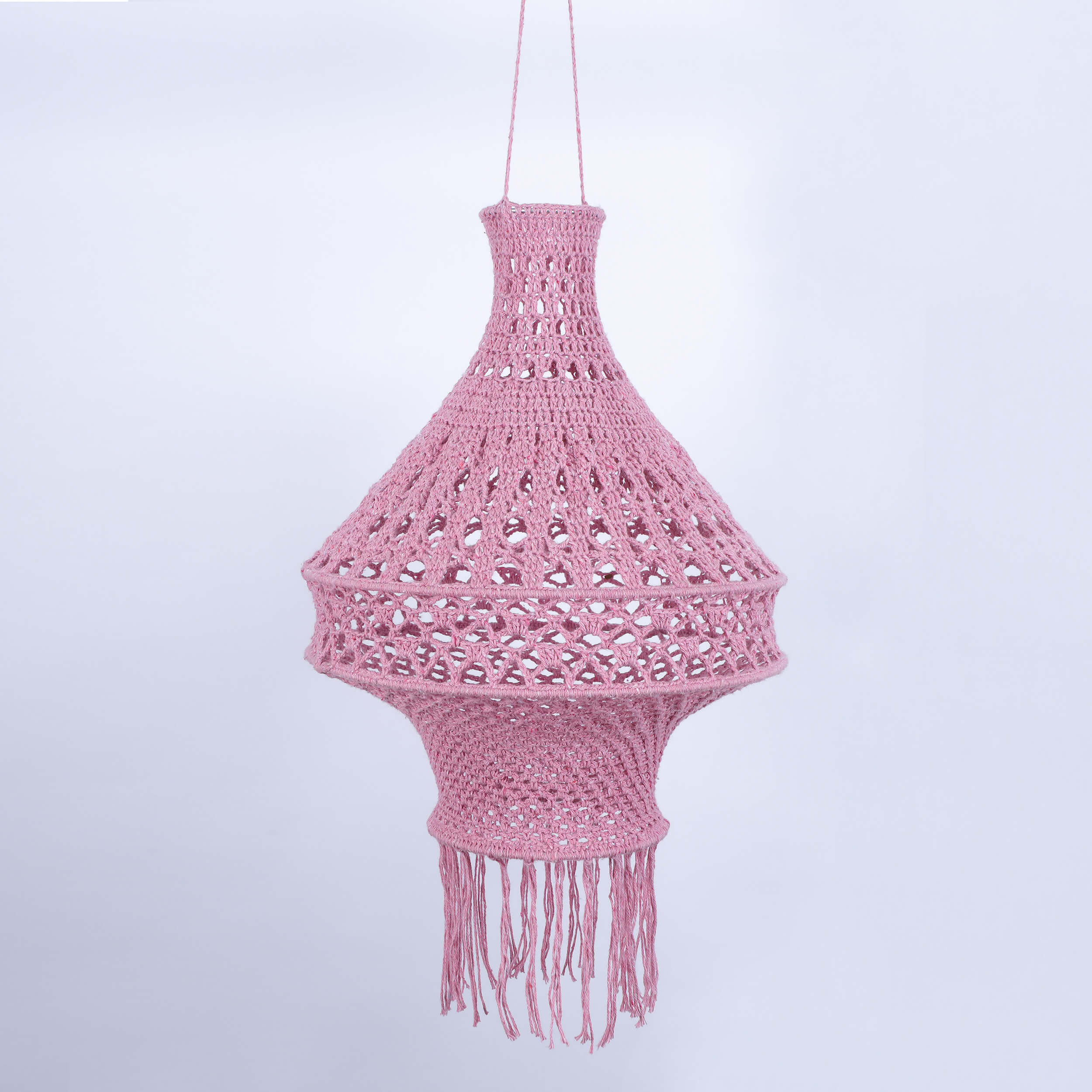 Handmade Crochet Lantern - Recycled