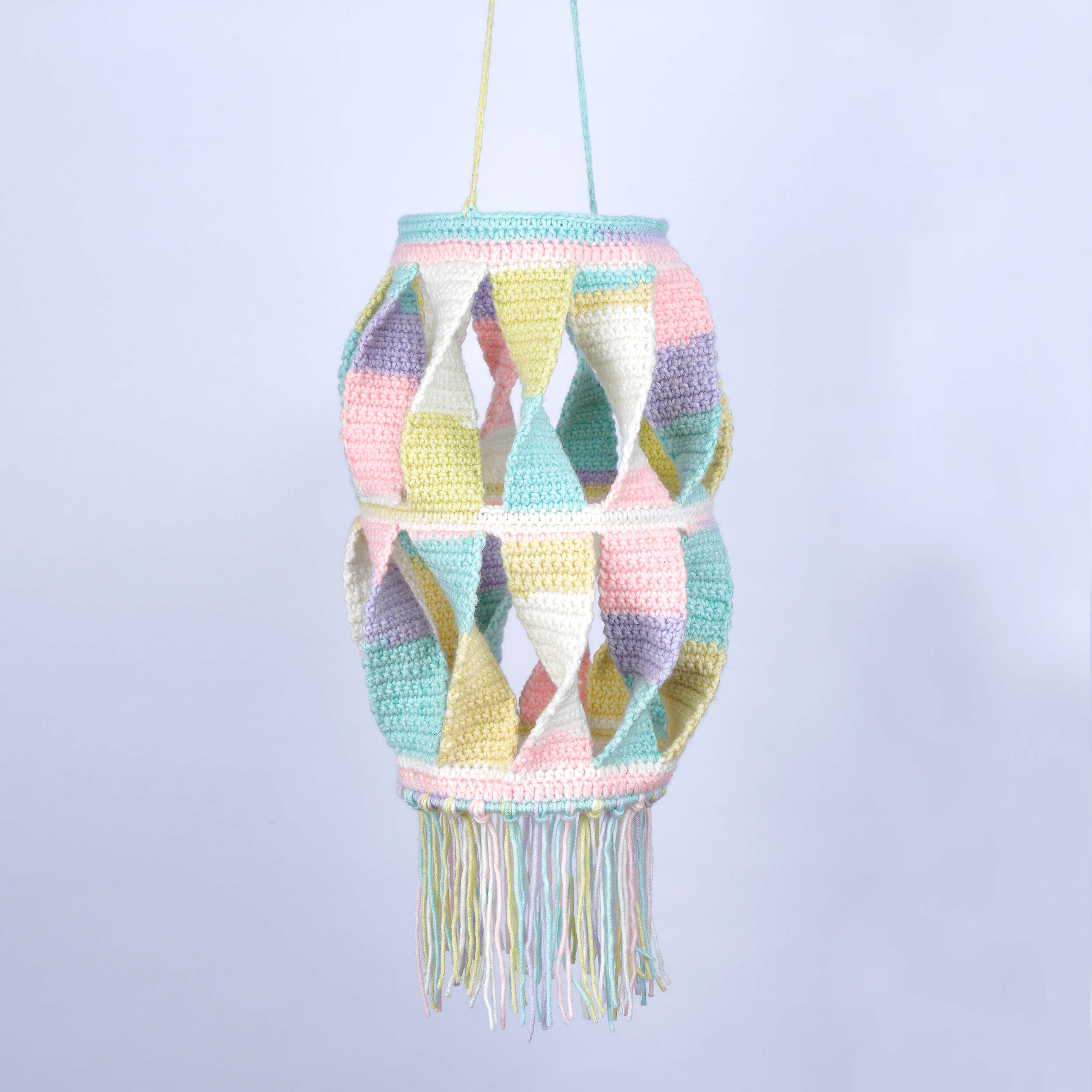 Handmade Crochet Lantern - Windmill
