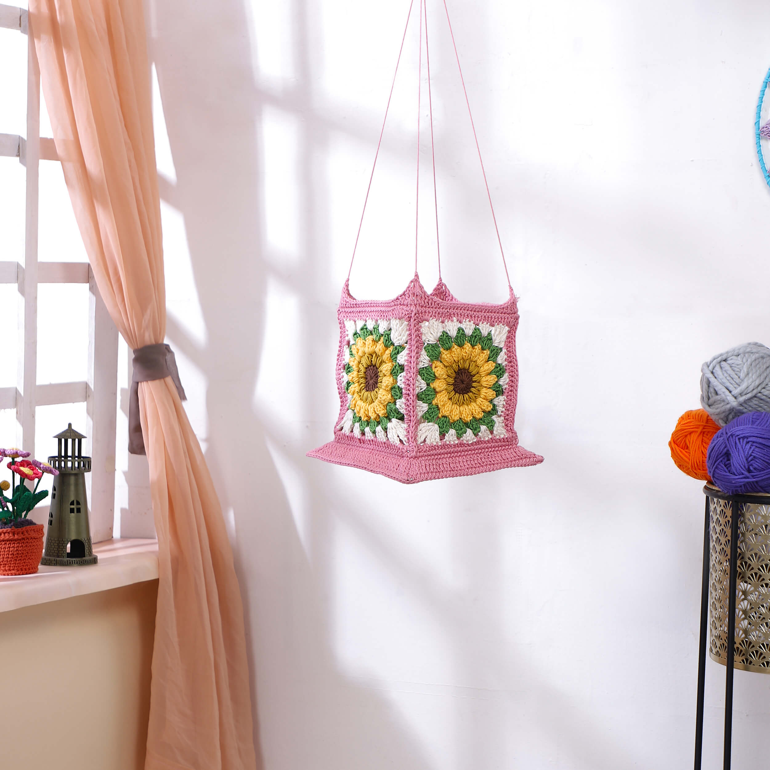 Handmade Crochet Lantern - Vrindavan