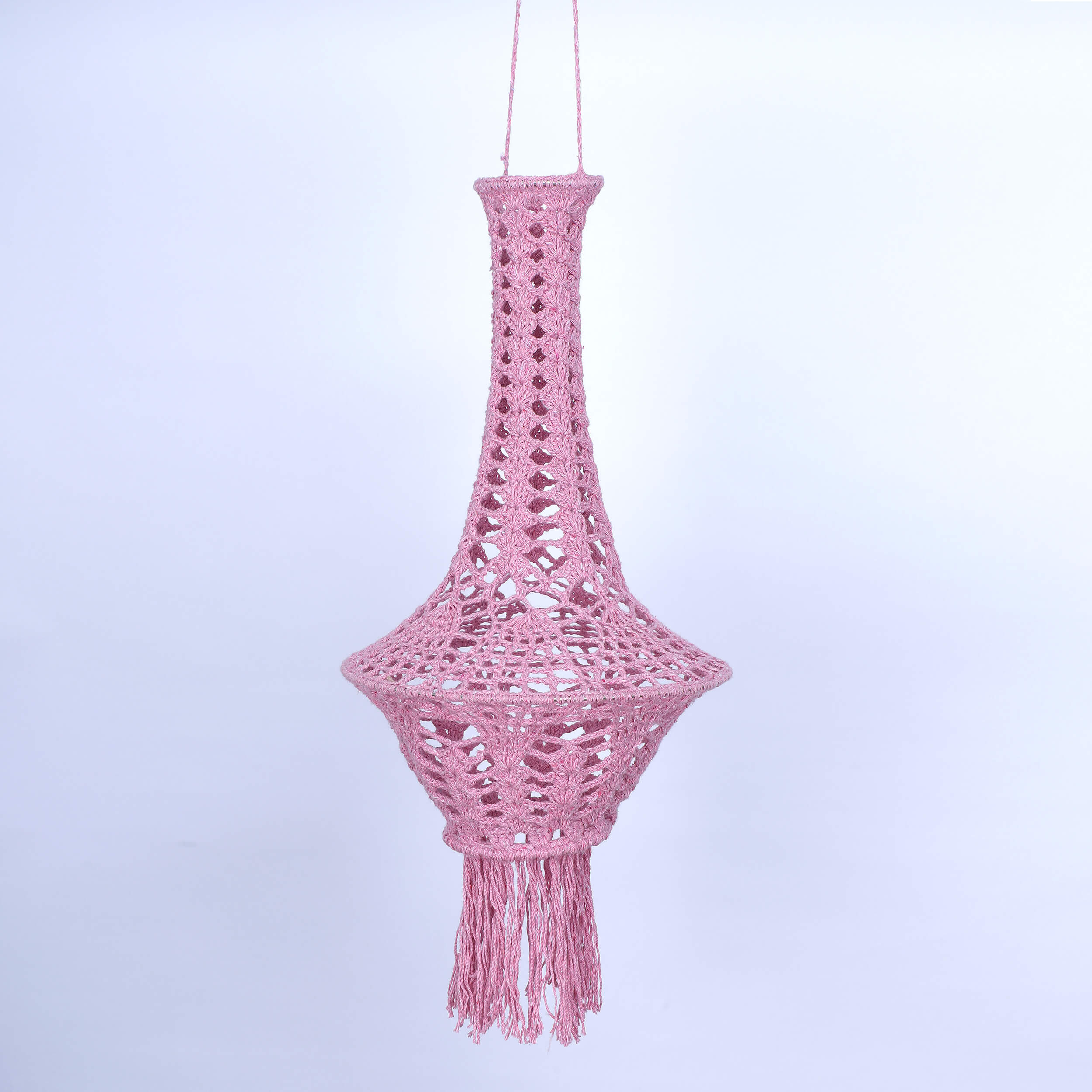 Handmade Crochet Lantern - Recycled