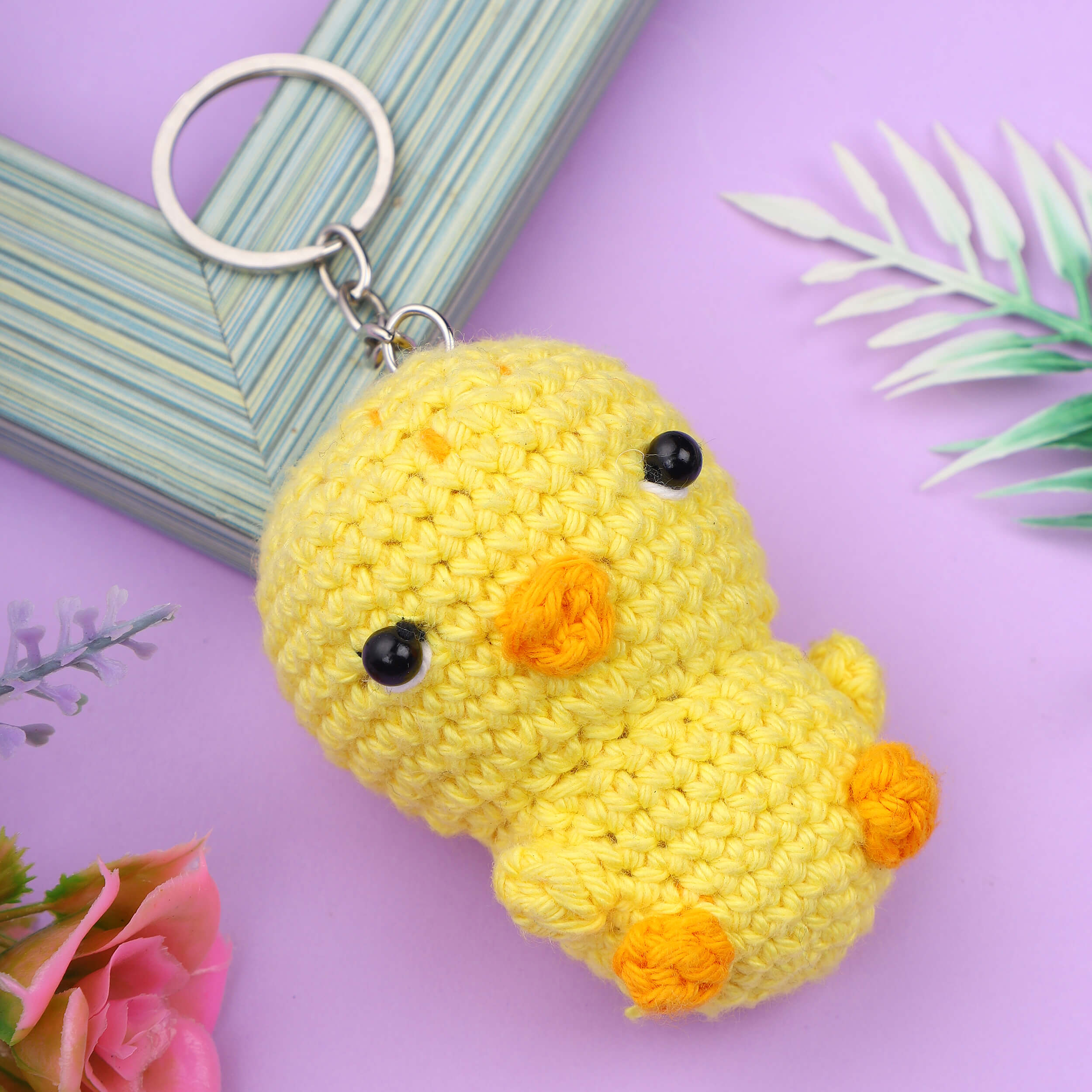 Handmade Crochet Keychains | Cute Cotton Yarn Keyrings for Bags & Keys ...