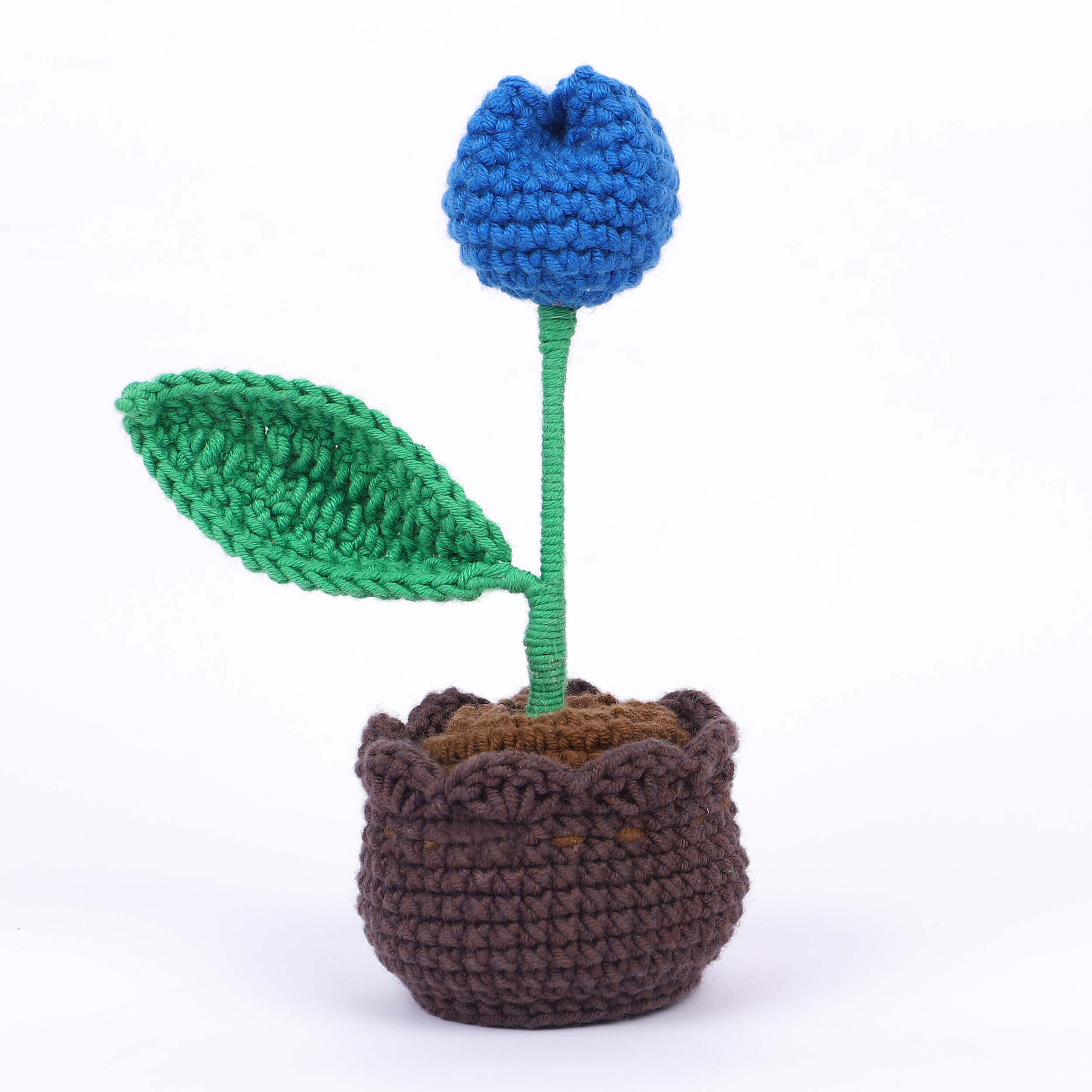 Tulip in a Pot - Handcrafted Crochet Flowers