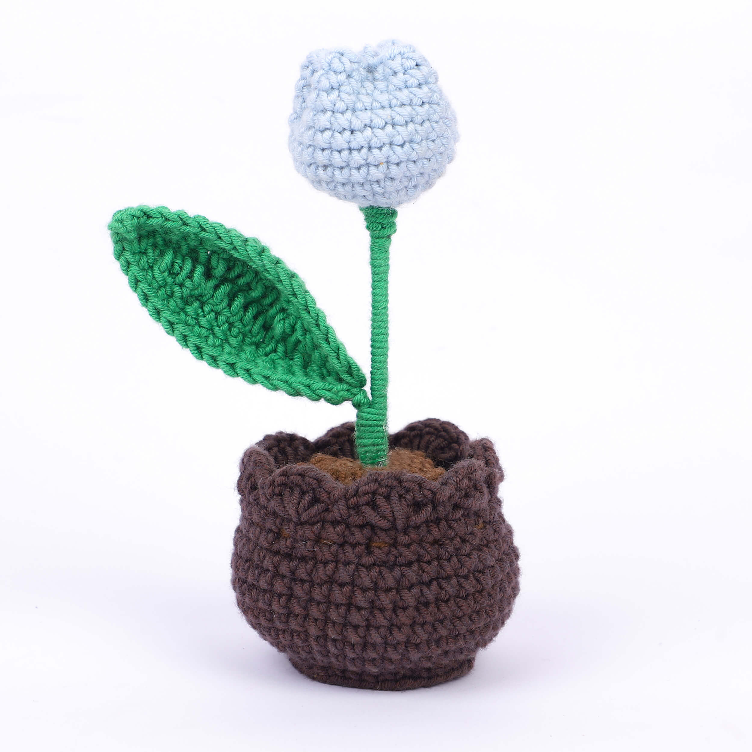 Tulip in a Pot - Handcrafted Crochet Flowers