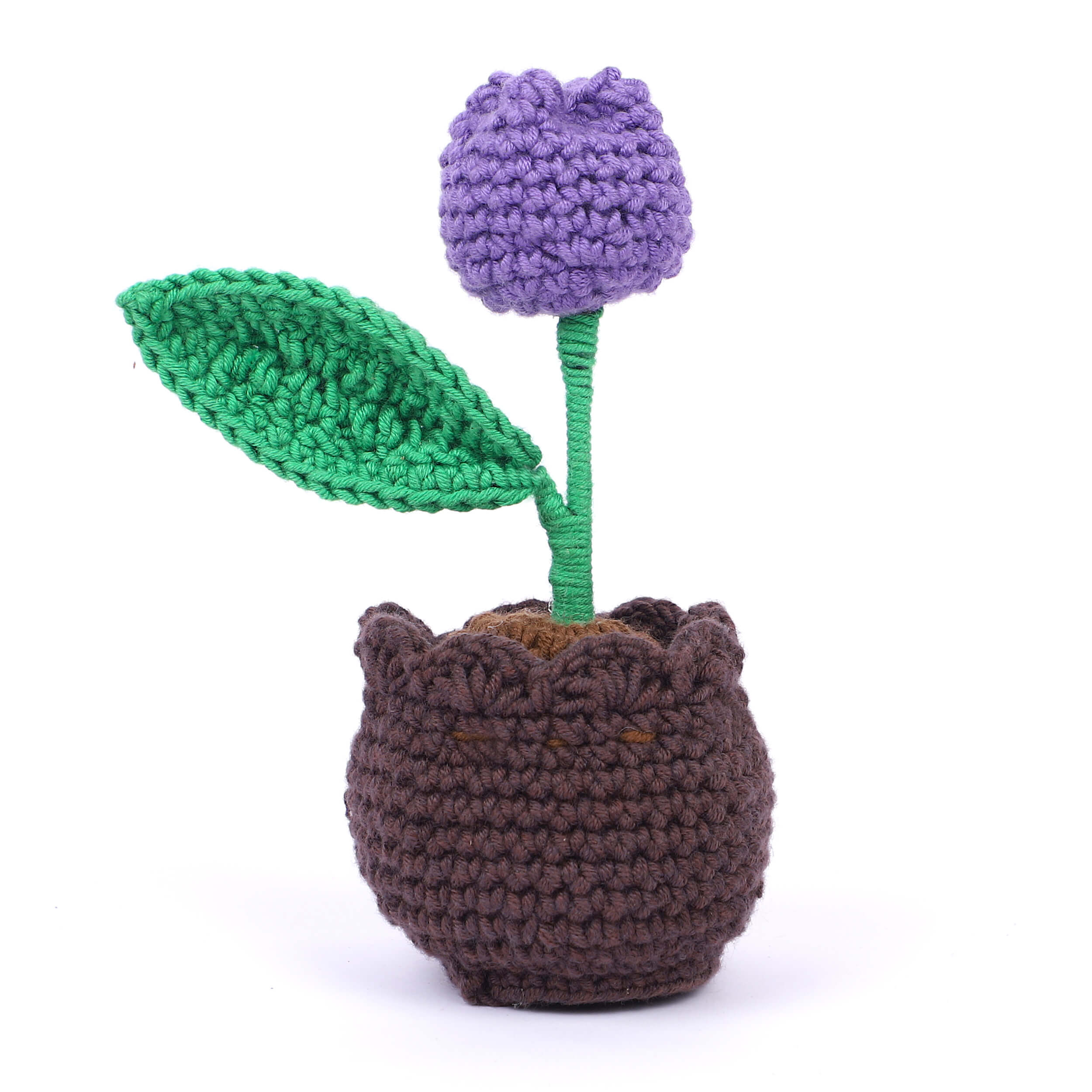 Tulip in a Pot - Handcrafted Crochet Flowers