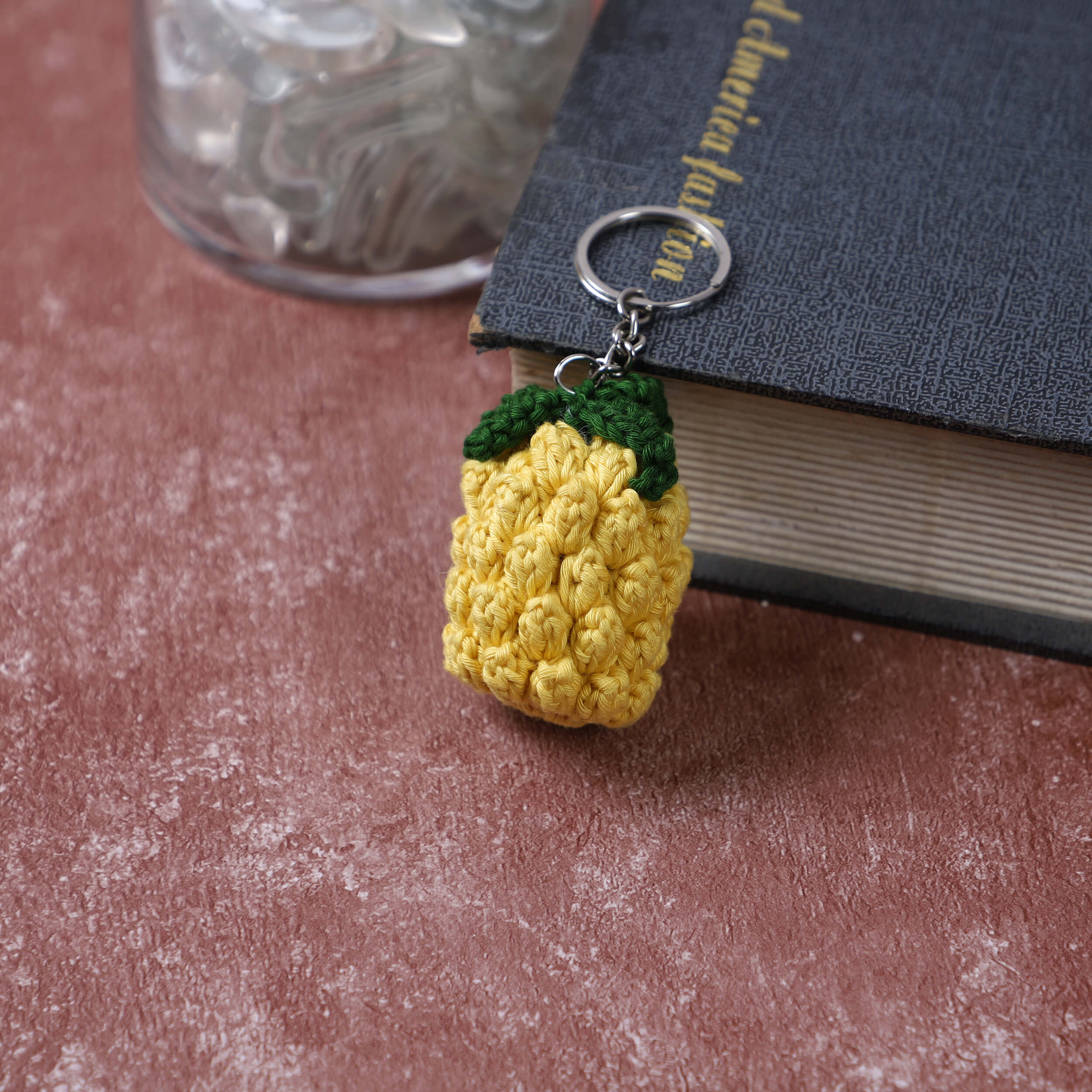 Handmade Crochet Pineapple Keychain