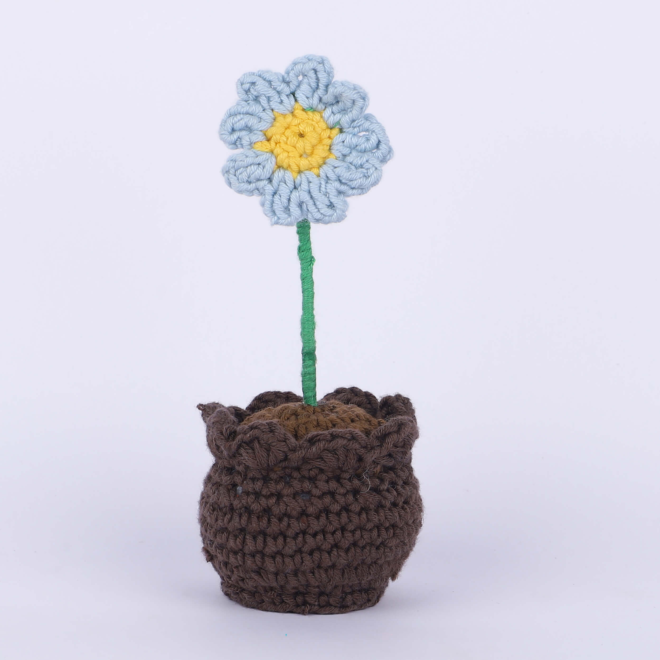 Daisy in a Pot - Handcrafted Crochet Flowers