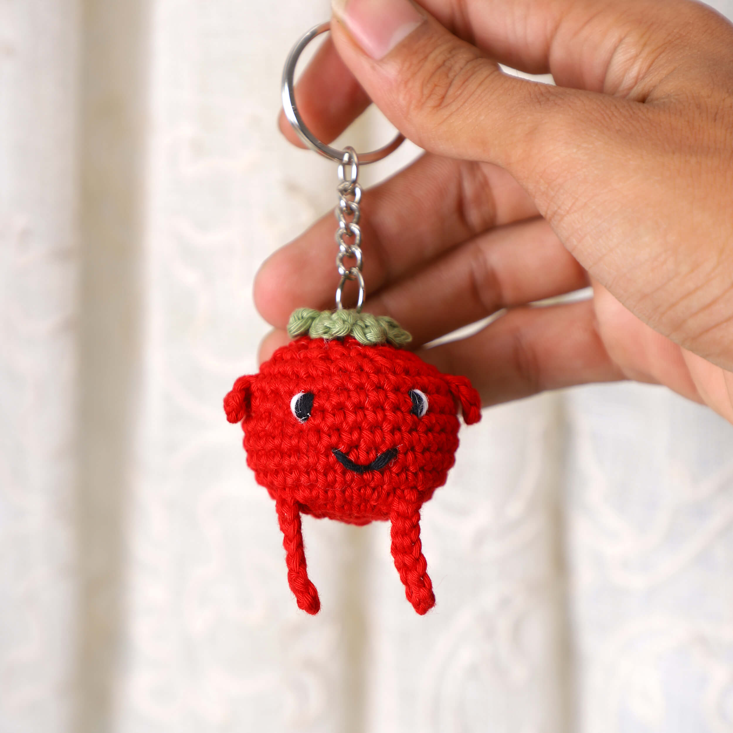 Tomato Keychain - Red