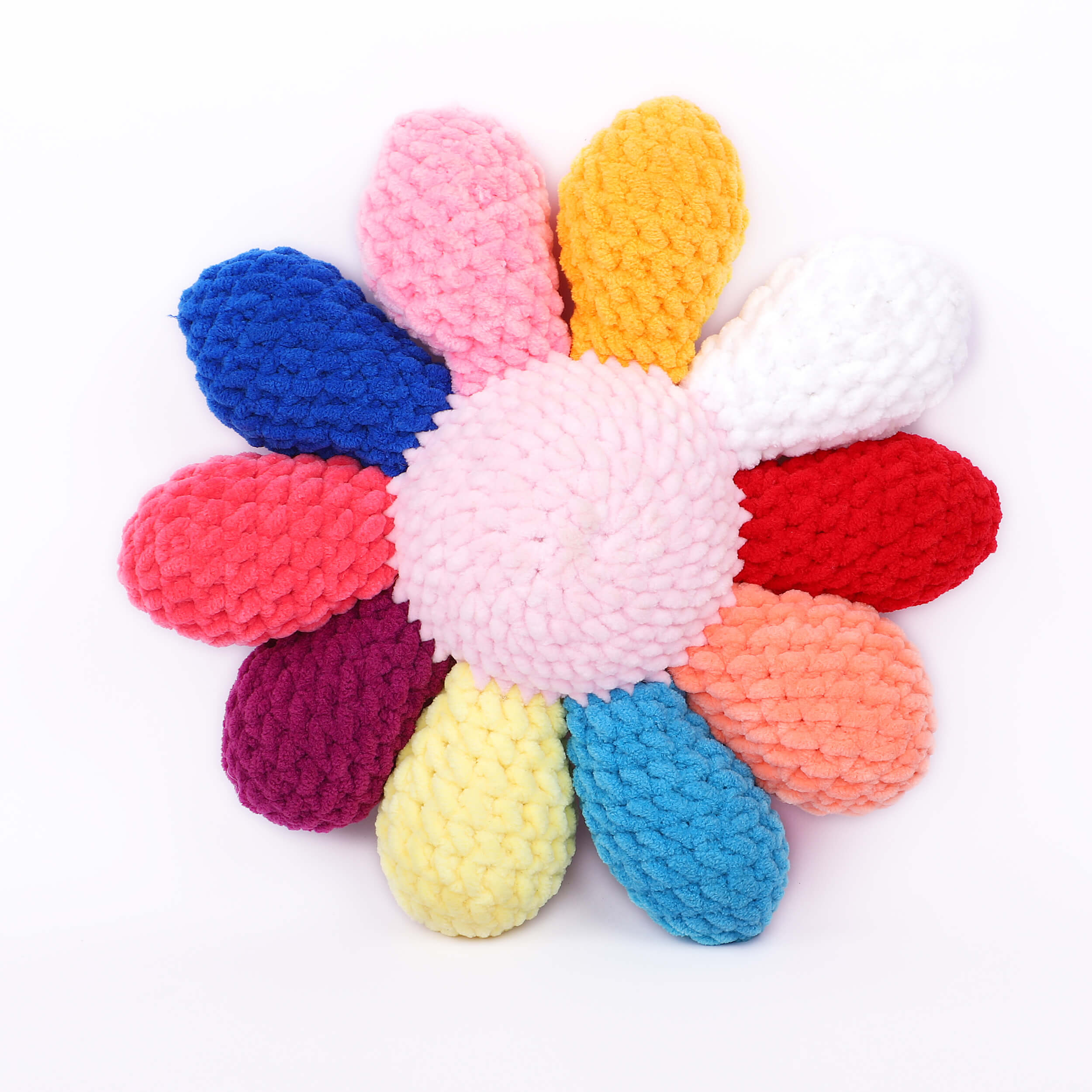 Handmade Amigurumi Plush Cushion - Multi Flower