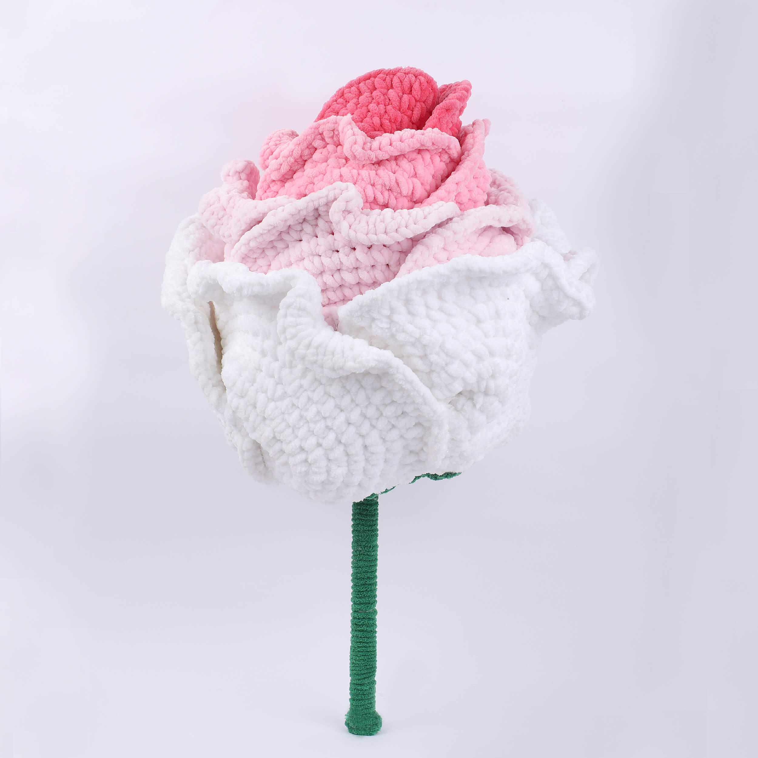 Handmade Plush Giant Rose - Shades of Pink