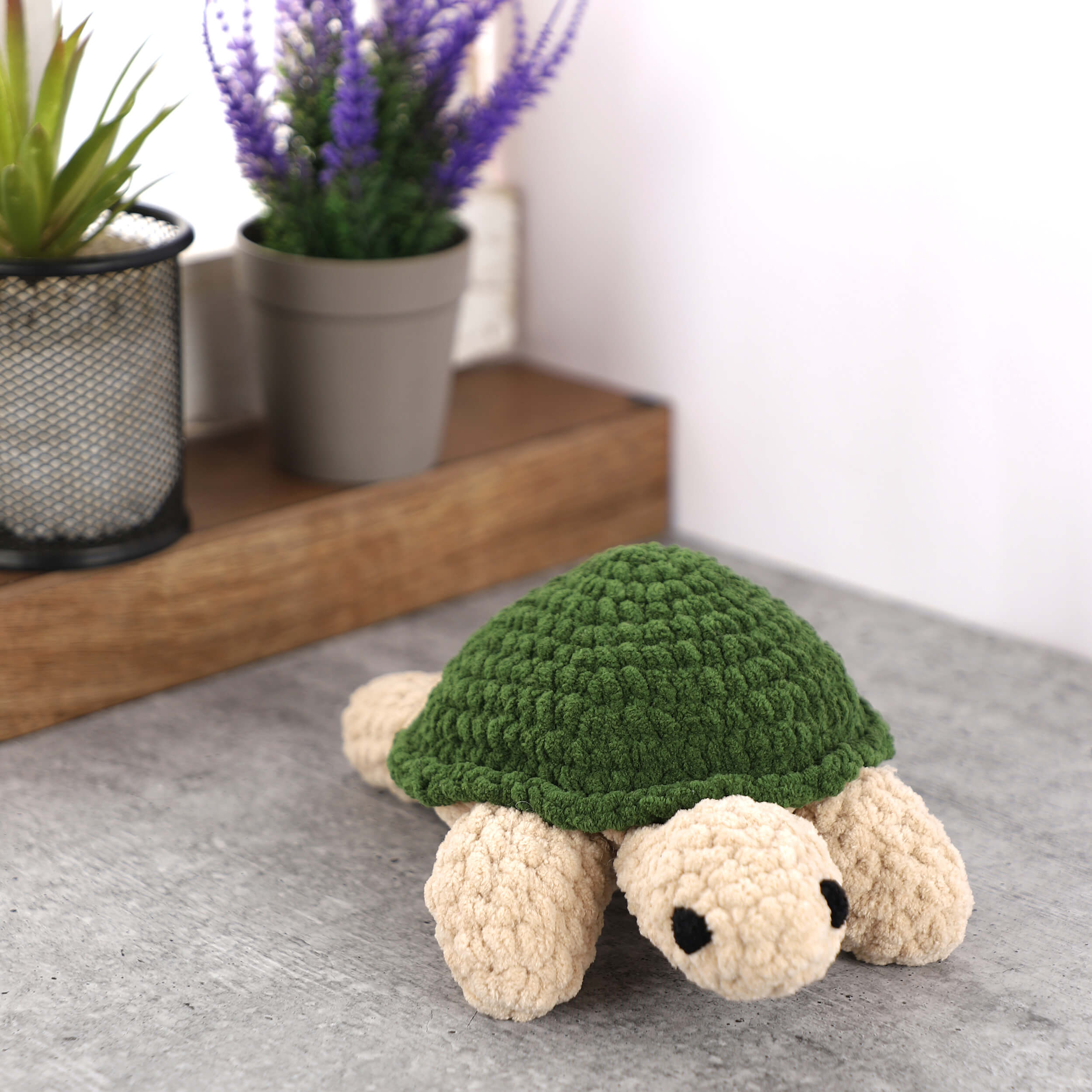 Handmade Amigurumi Plush Toy - Tortoise Green