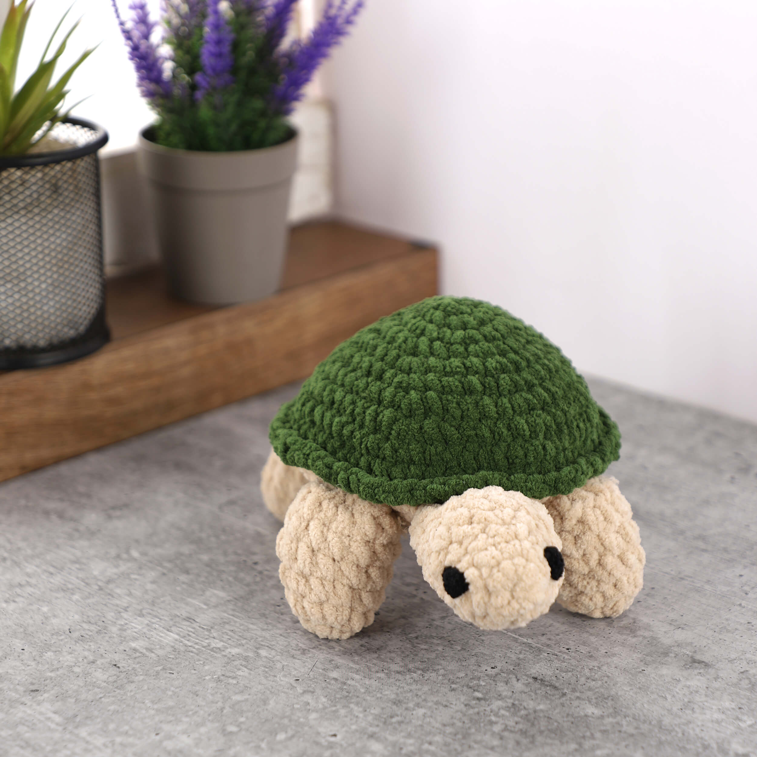 Handmade Amigurumi Plush Toy - Tortoise Green