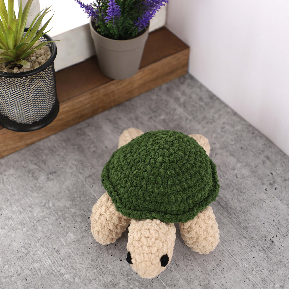 Handmade Amigurumi Plush Toy - Tortoise Green