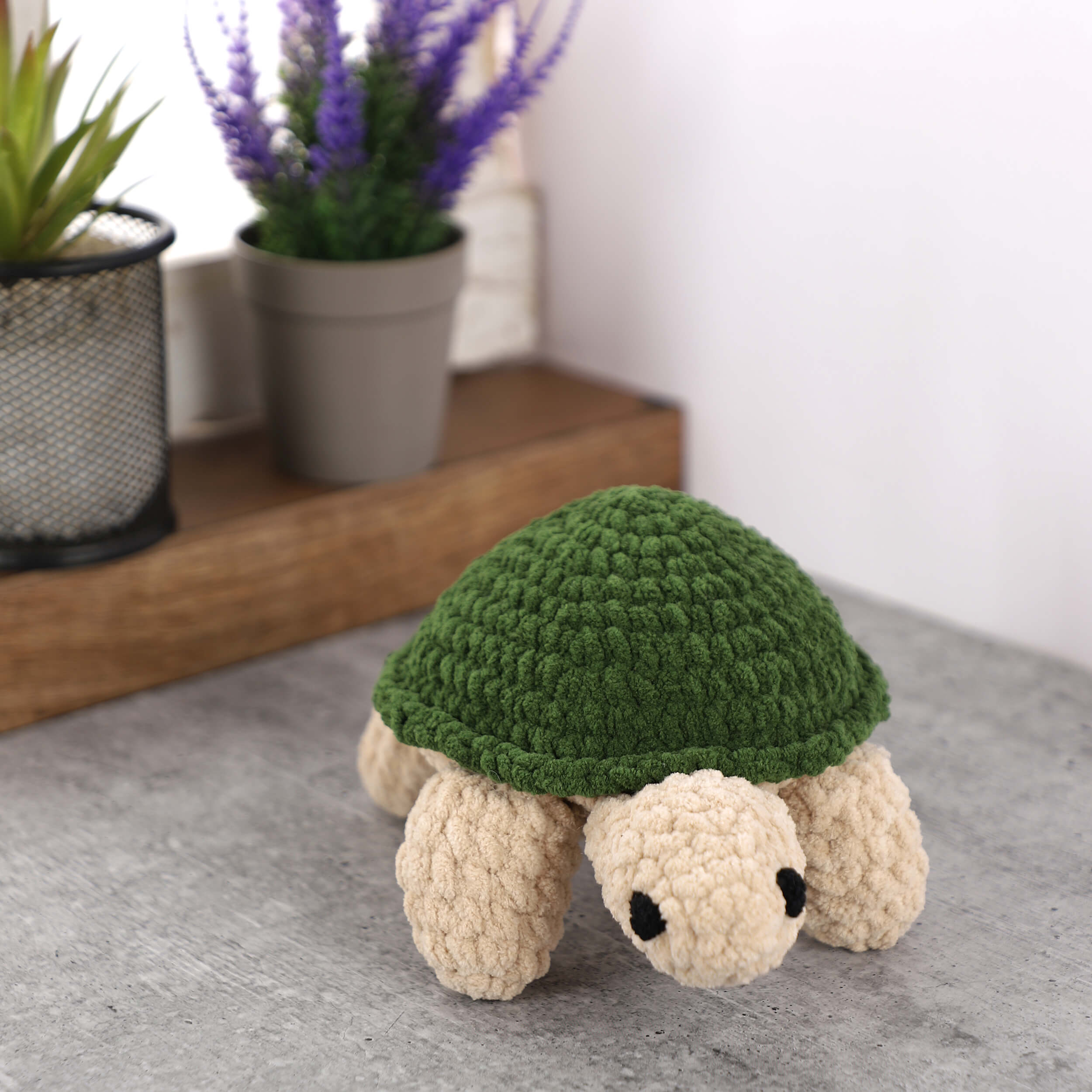 Handmade Amigurumi Plush Toy - Tortoise Green