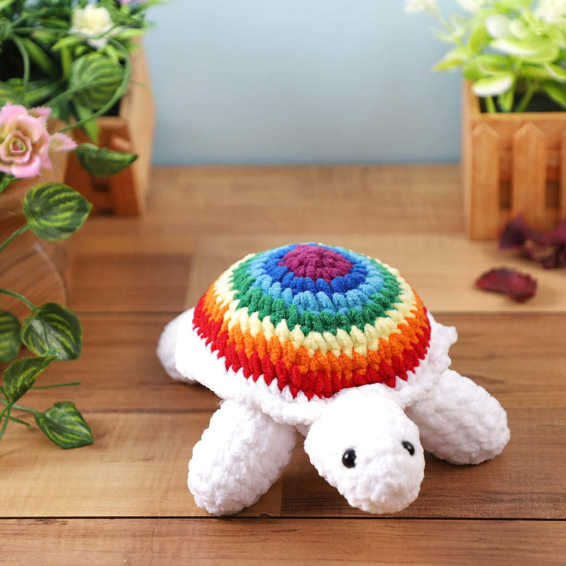 Handmade Amigurumi Plush Toy - Tortoise Multicolor