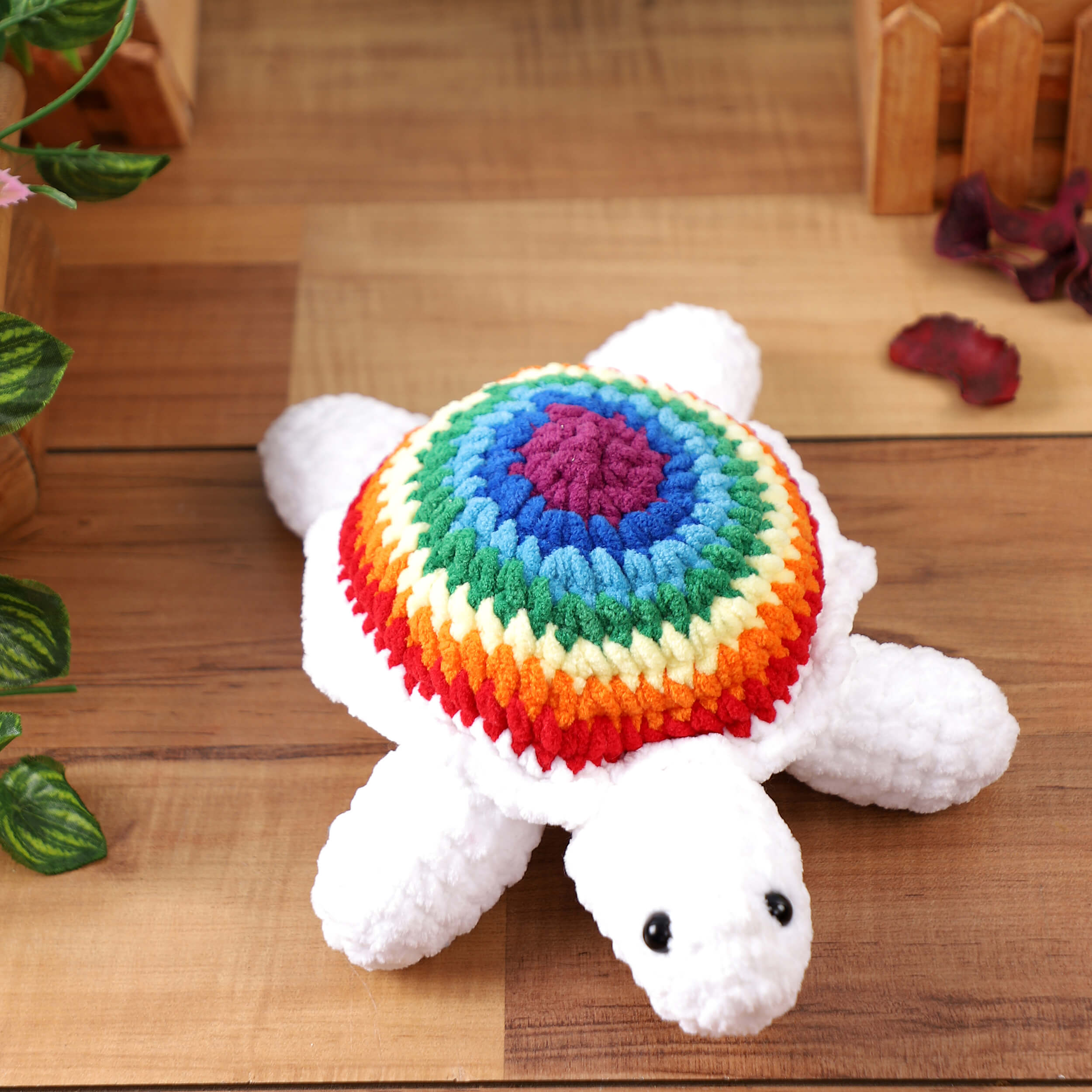 Handmade Amigurumi Plush Toy - Tortoise Multicolor