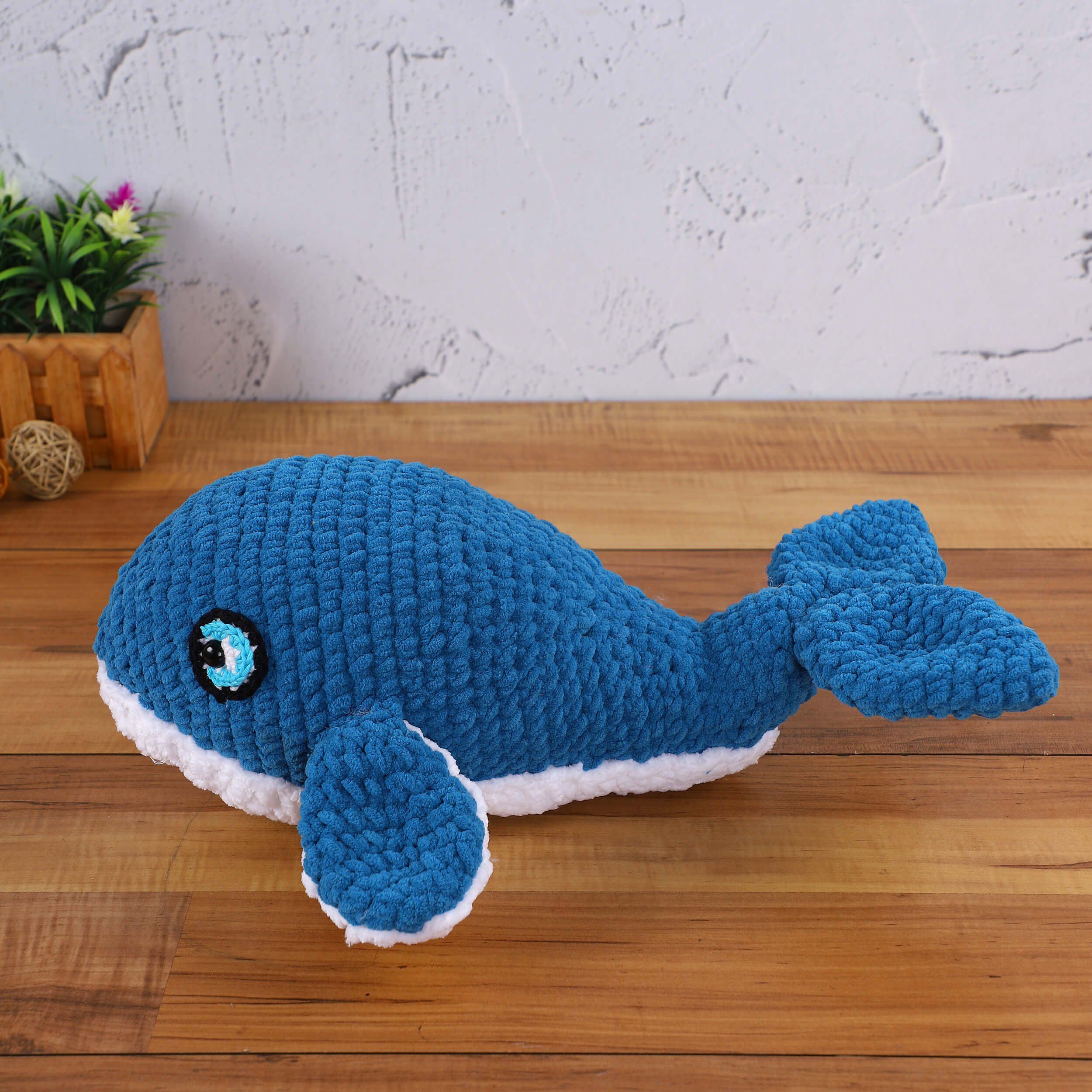 Handmade Amigurumi Plush Toy - Big Whale
