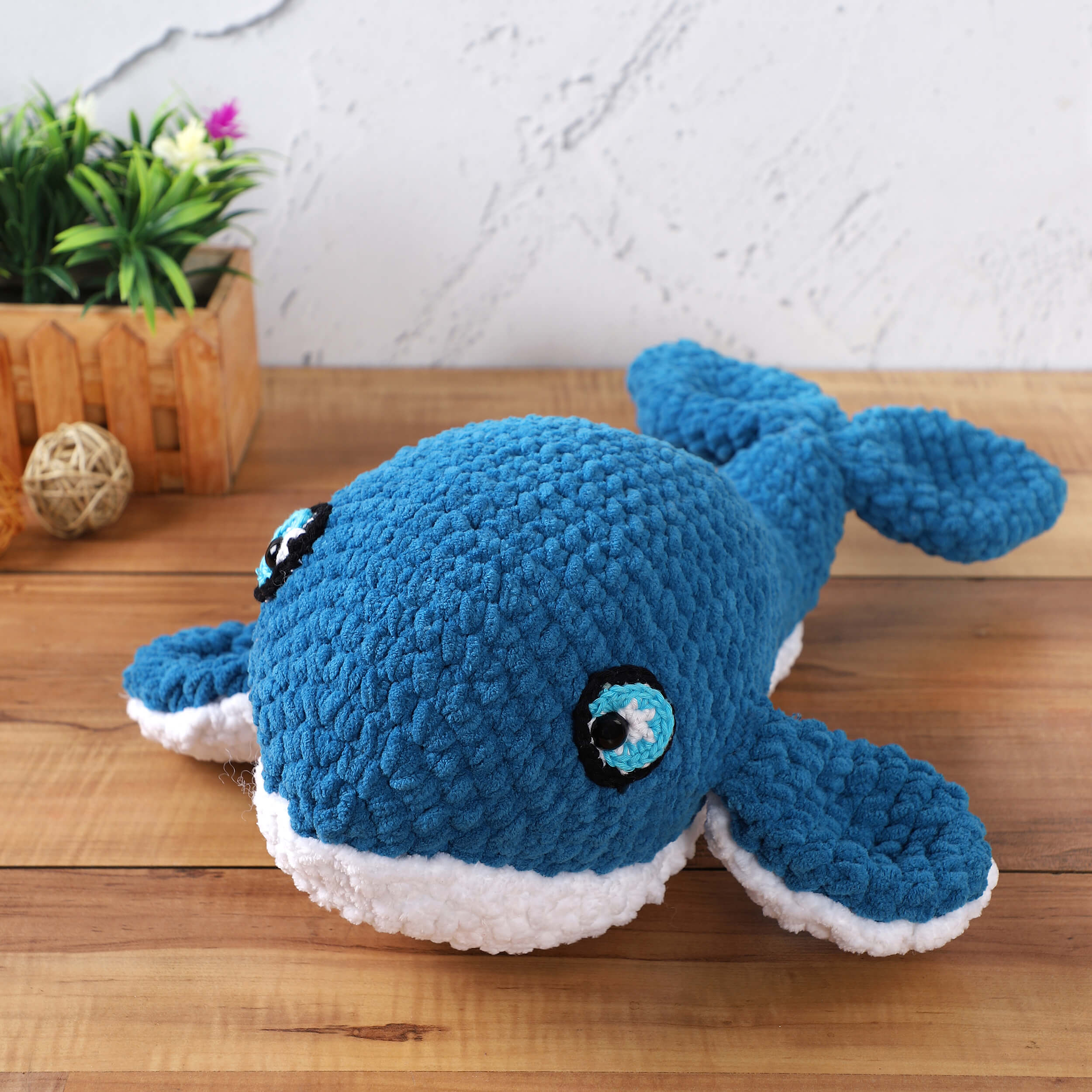 Handmade Amigurumi Plush Toy - Big Whale