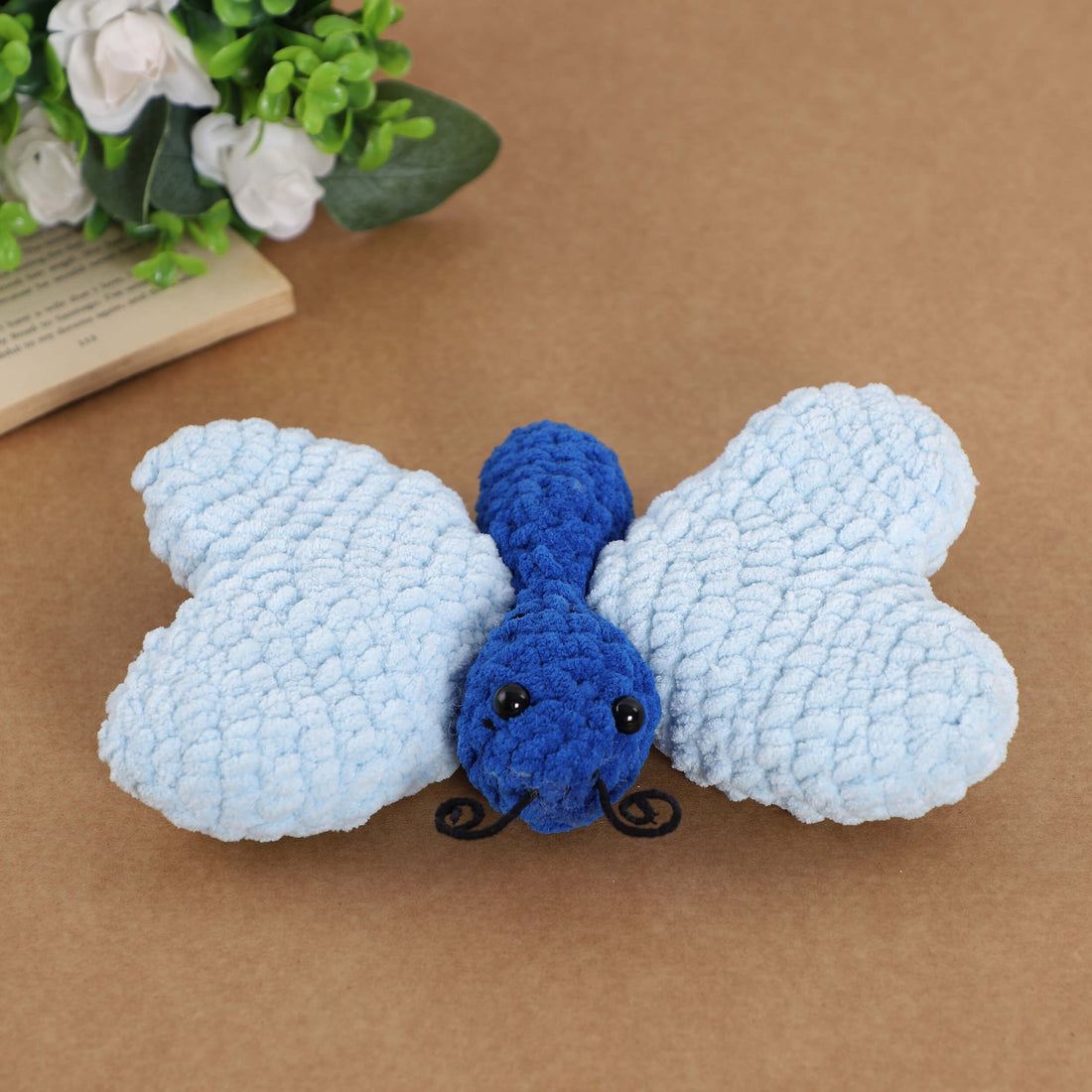 Handmade Amigurumi Plush Toy - Butterfly Blue