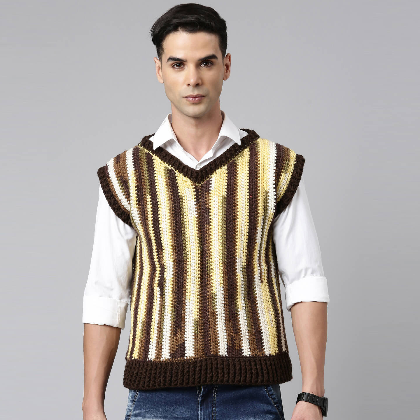 Crochet No-Sew Vest / Pullover Pattern